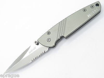 Columbia River CRKT 7713 Large Silver Mirage AUS6 Folding Pocket