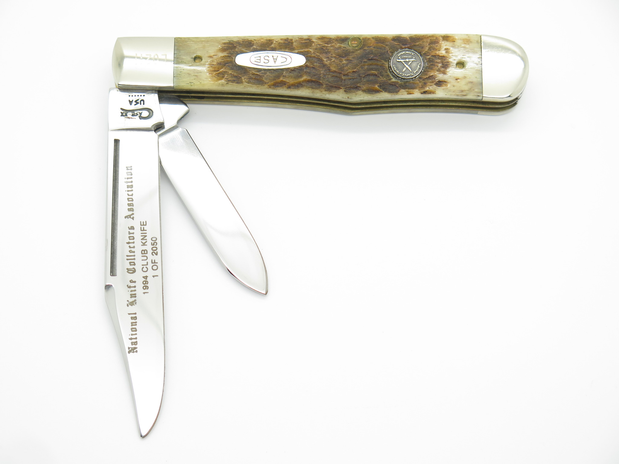 Vtg 1994 Case XX NKCA 6211 1/2 Small Jigged Bone Folding