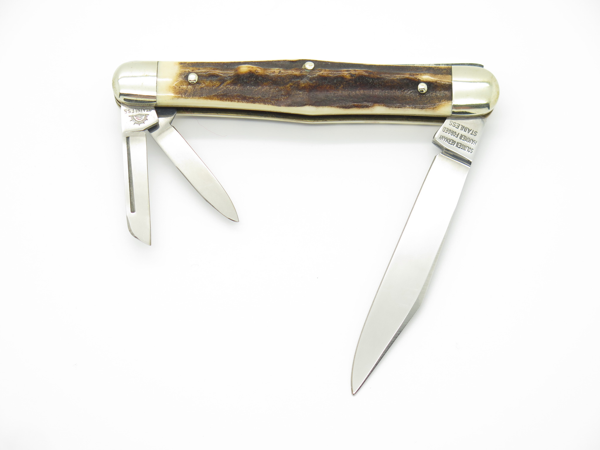 1996 C. Schlieper 0344 Solingen Germany NKCA Stag Whittler Folding