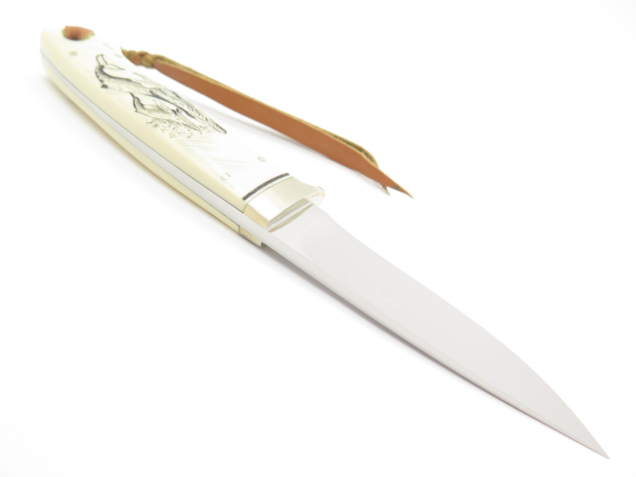 Seizo Imai Seki Japan Custom Whale Scrimshaw ATS-34 Loveless Fixed