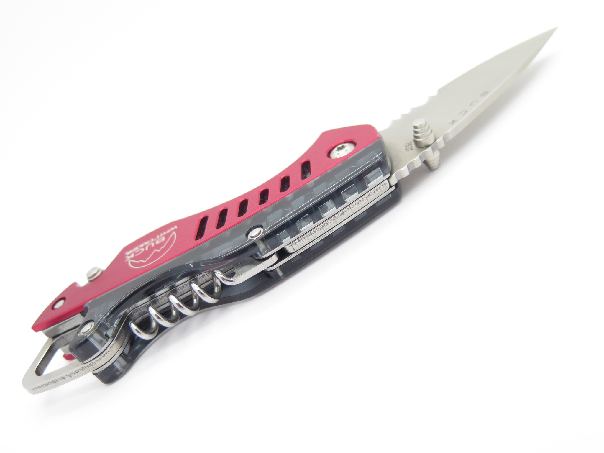 2003 Buck 760 Whittaker Red Multi Tool Folding Knife