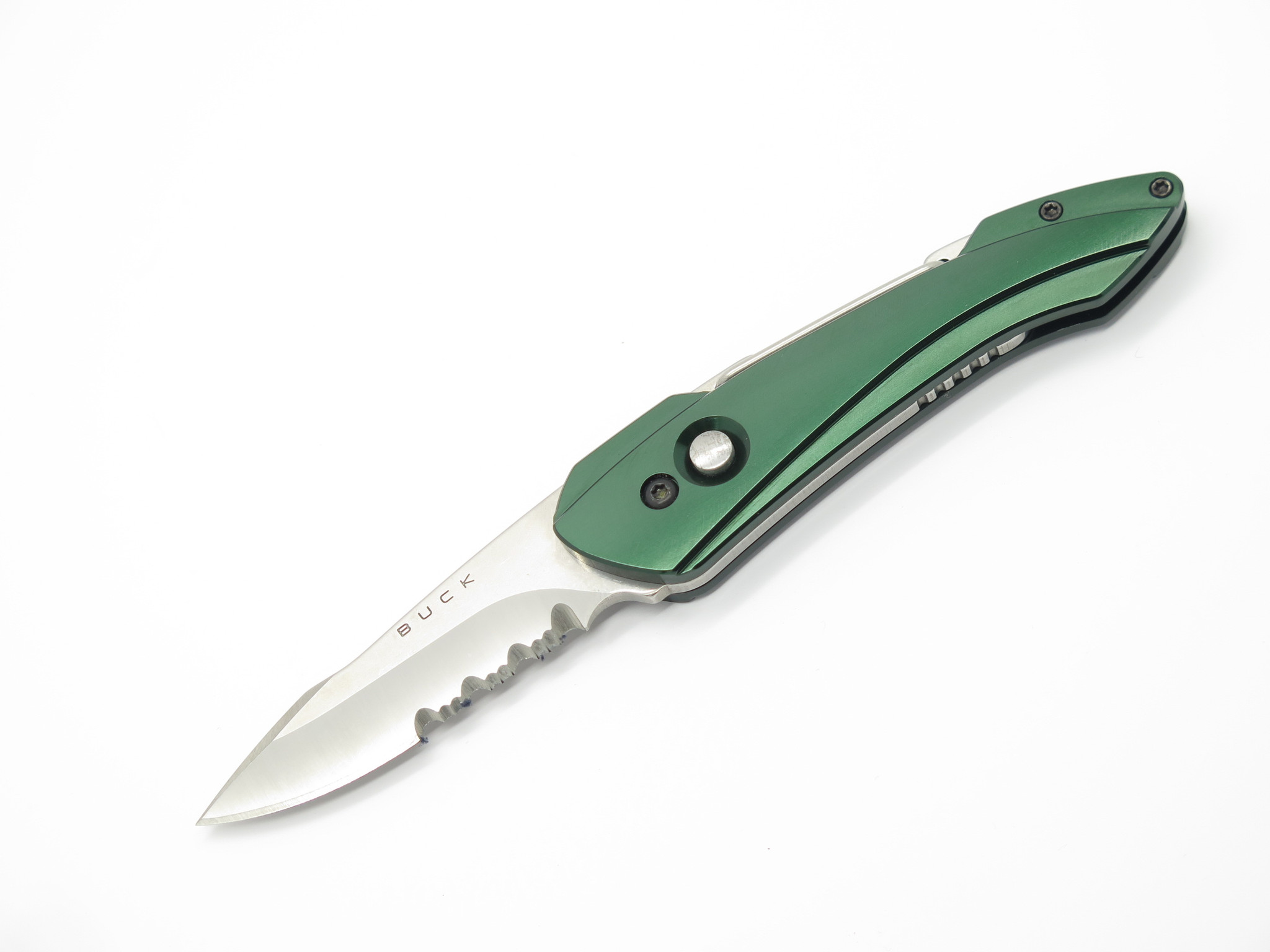 2004 Buck Whittaker 436 Revolution Green Swivel Folding Pocket