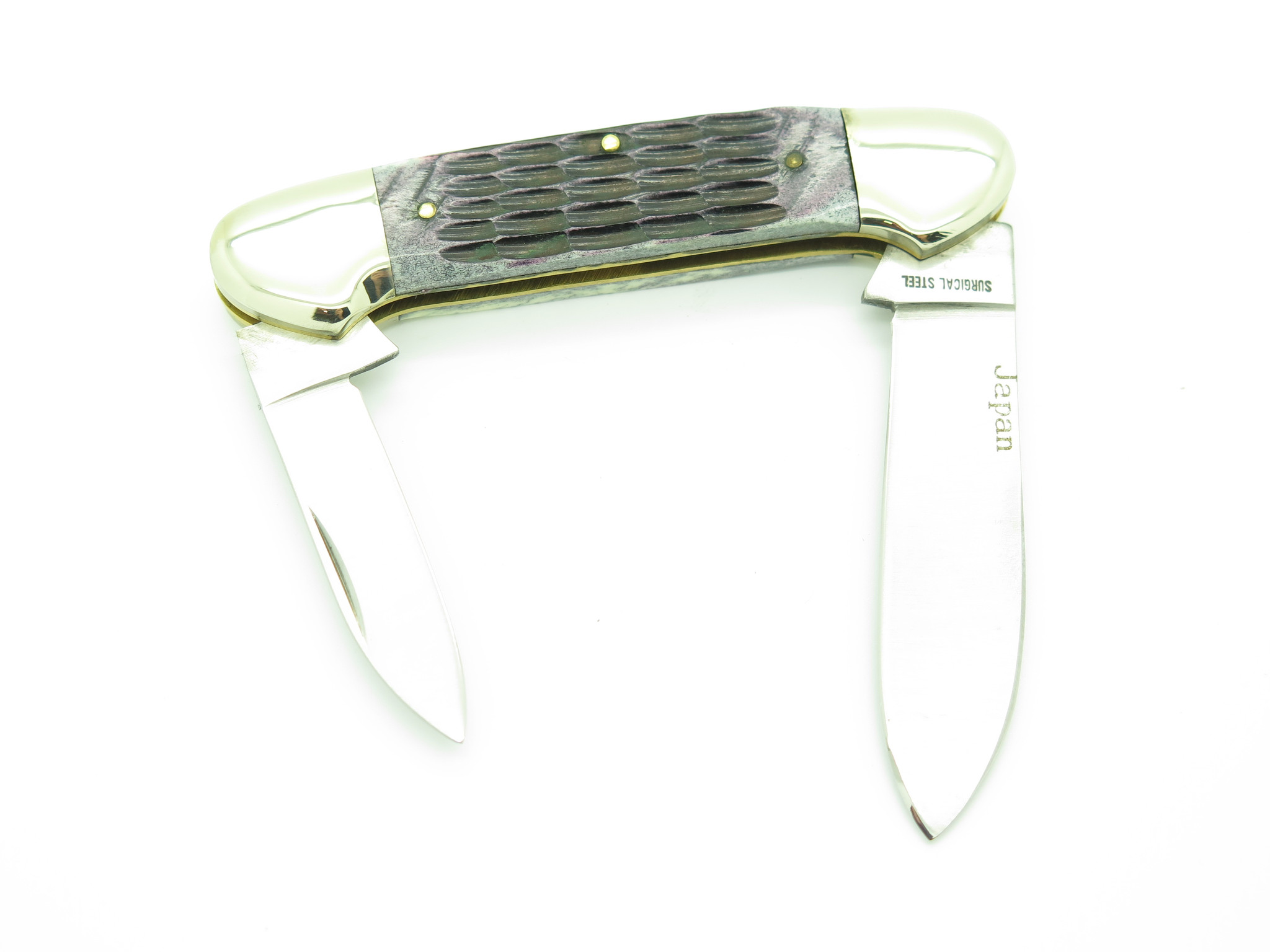 Vtg Frost Cutlery Imai Seki Japan Canoe Jigged Bone Folding Pocket