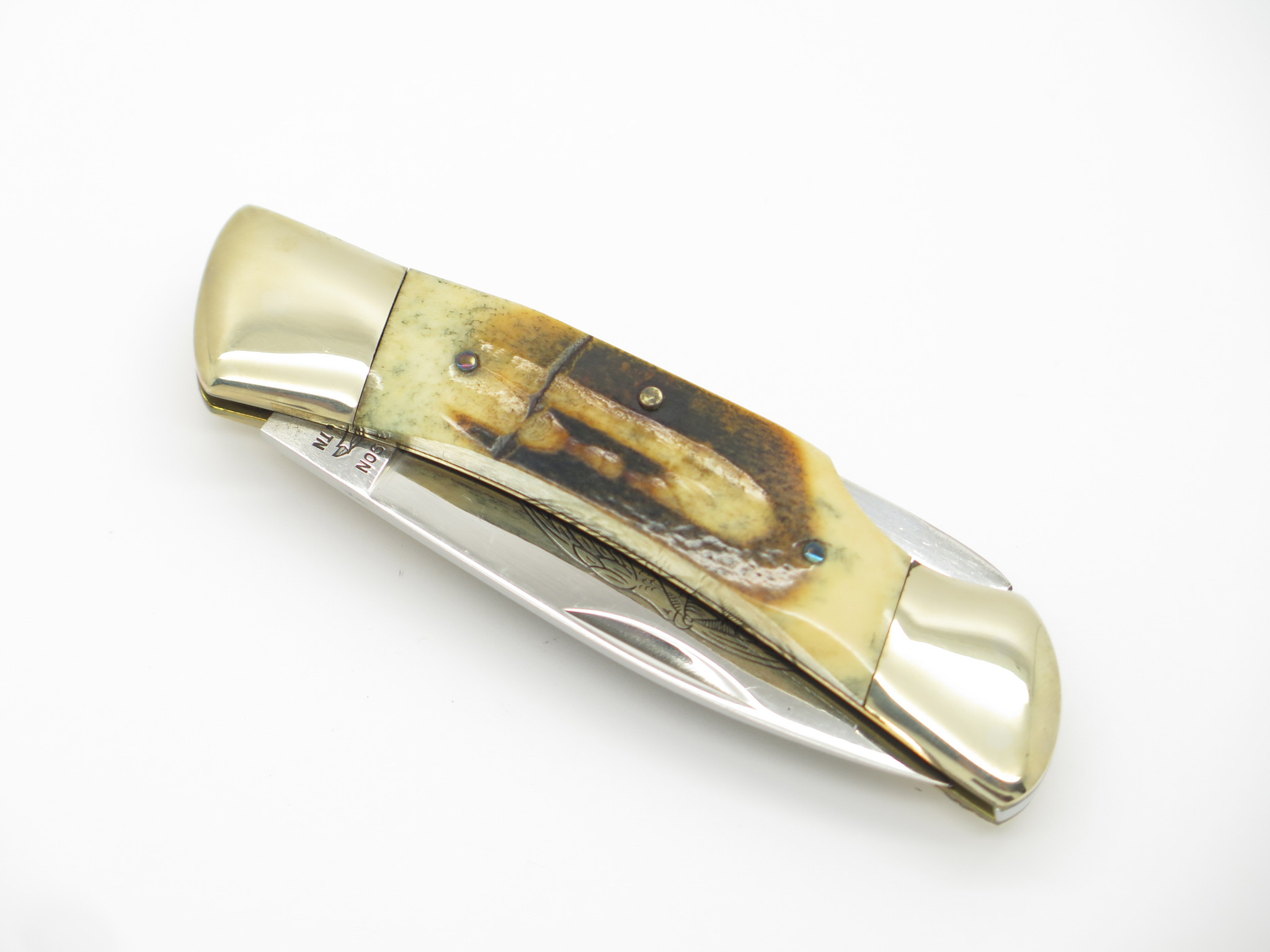 Vtg 1982-1985 Parker & Son Eagle K412 Imai Seki Japan Stag Folding