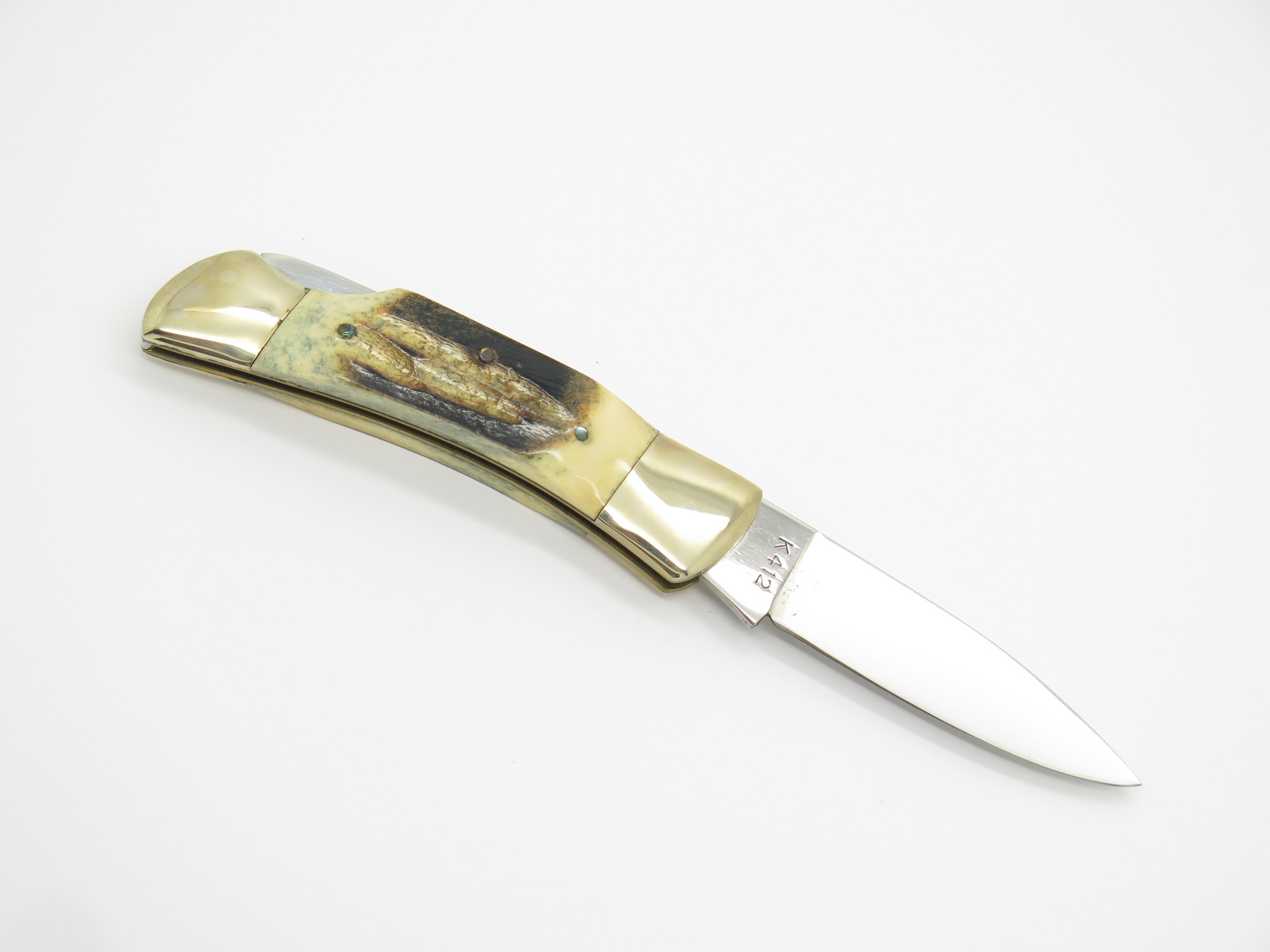 Vtg 1982-1985 Parker & Son Eagle K412 Imai Seki Japan Stag Folding