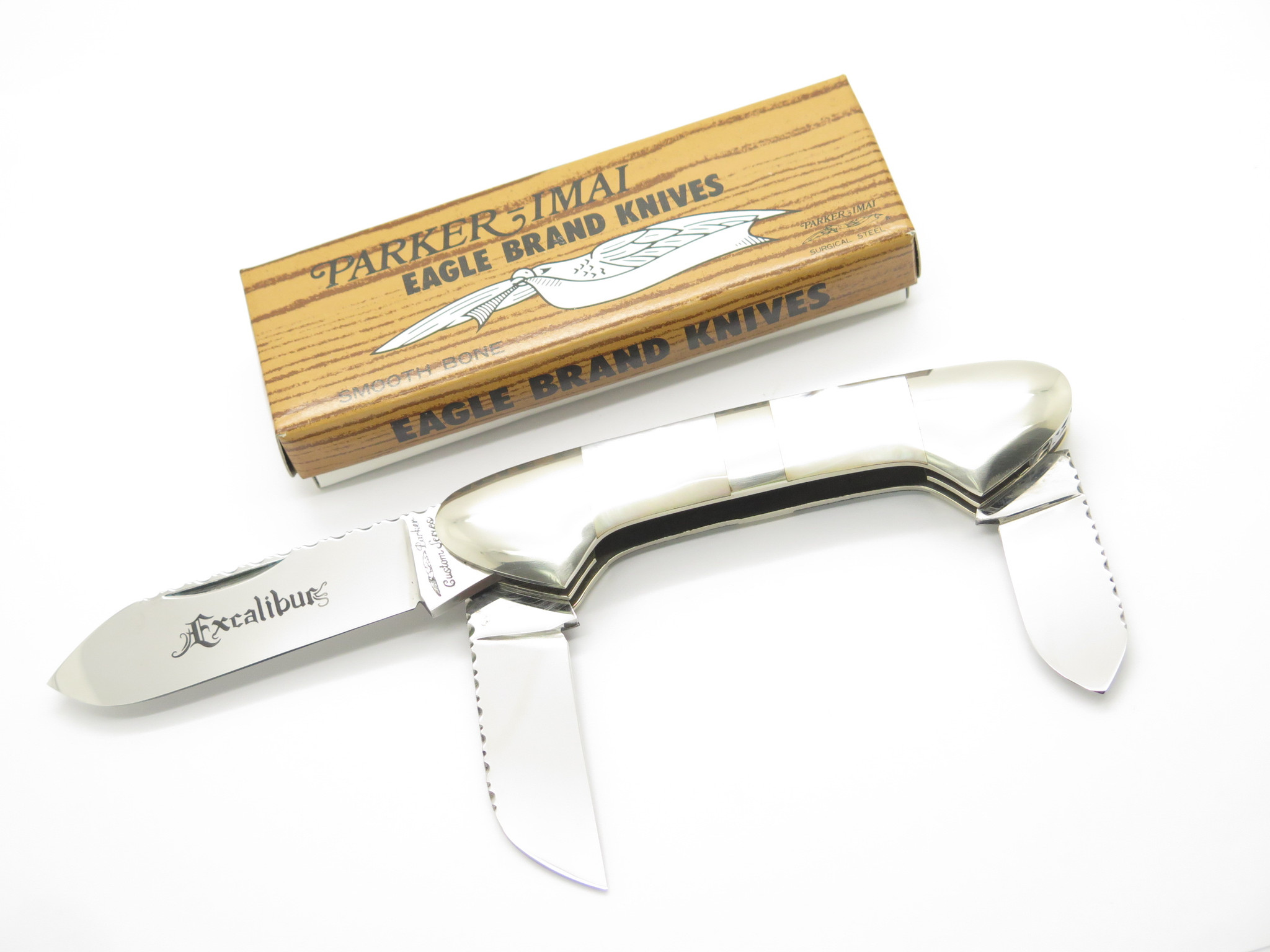 Vtg '80s Parker Custom Seki Japan Mop Pearl Excalibur Canoe