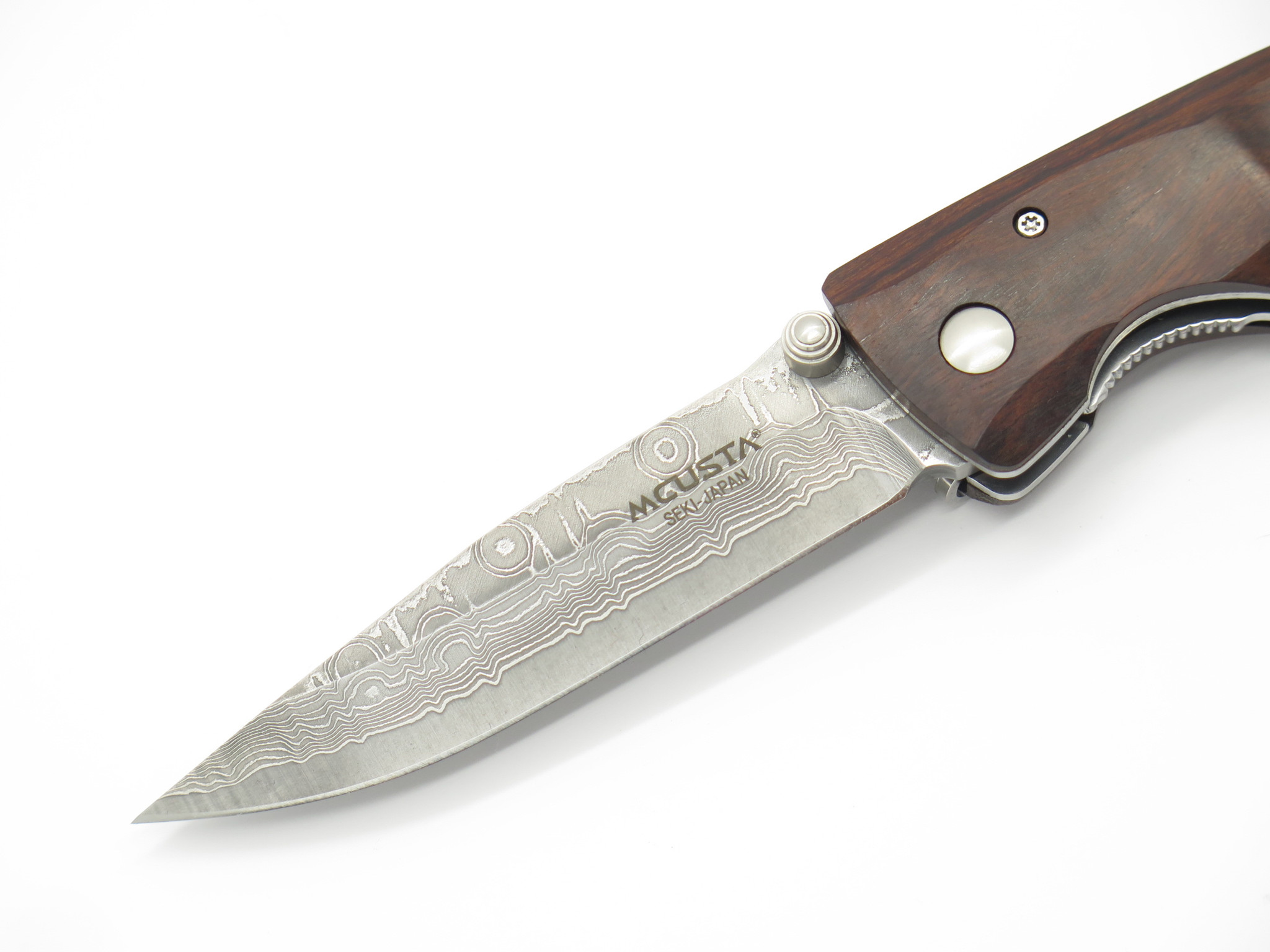 Mcusta Seki Japan MC-18D Classic Wave Ironwood Damascus Folding