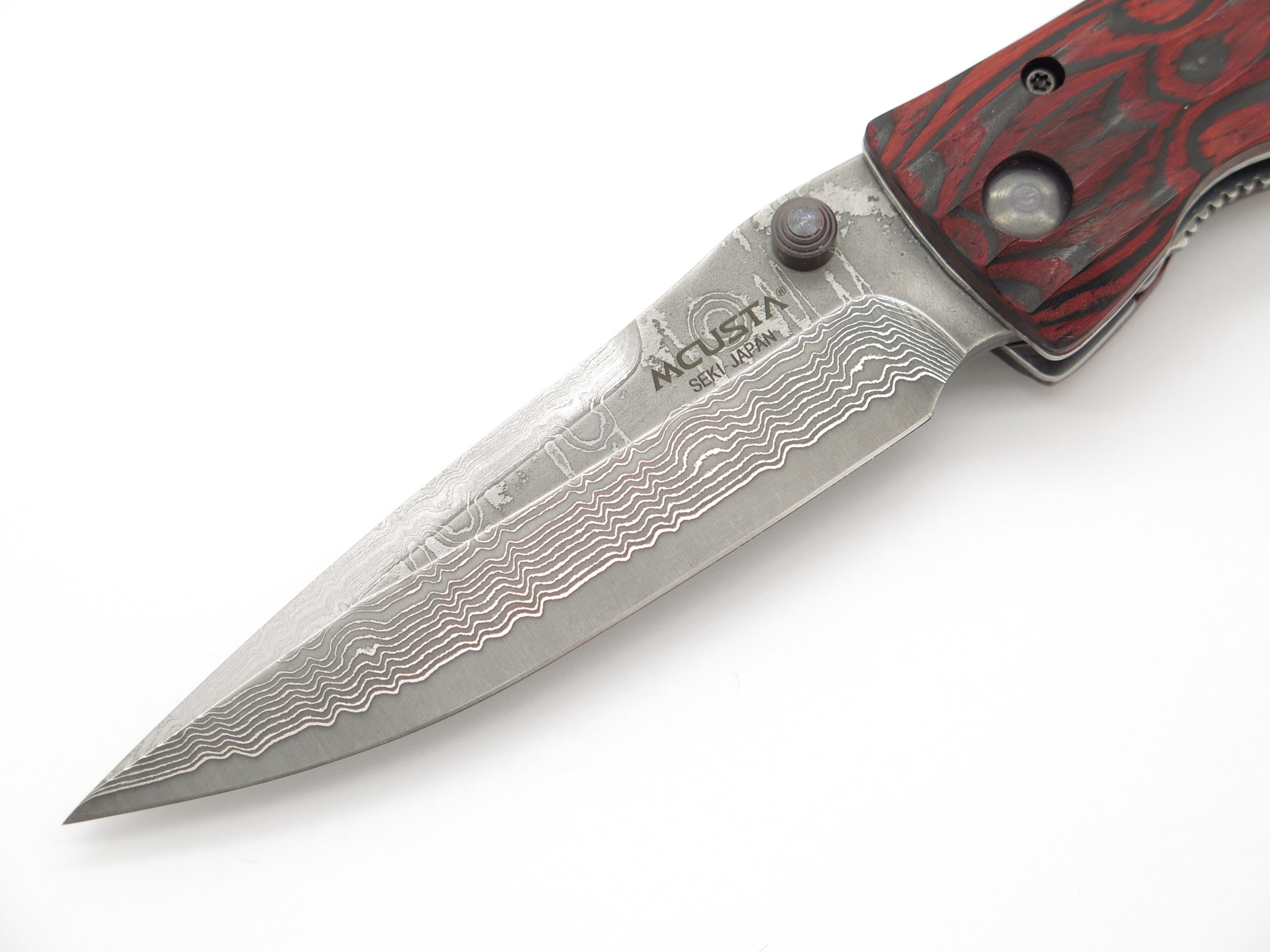 Mcusta Seki Japan MC-183D Ieyasu Samurai VG-10 Red Damascus
