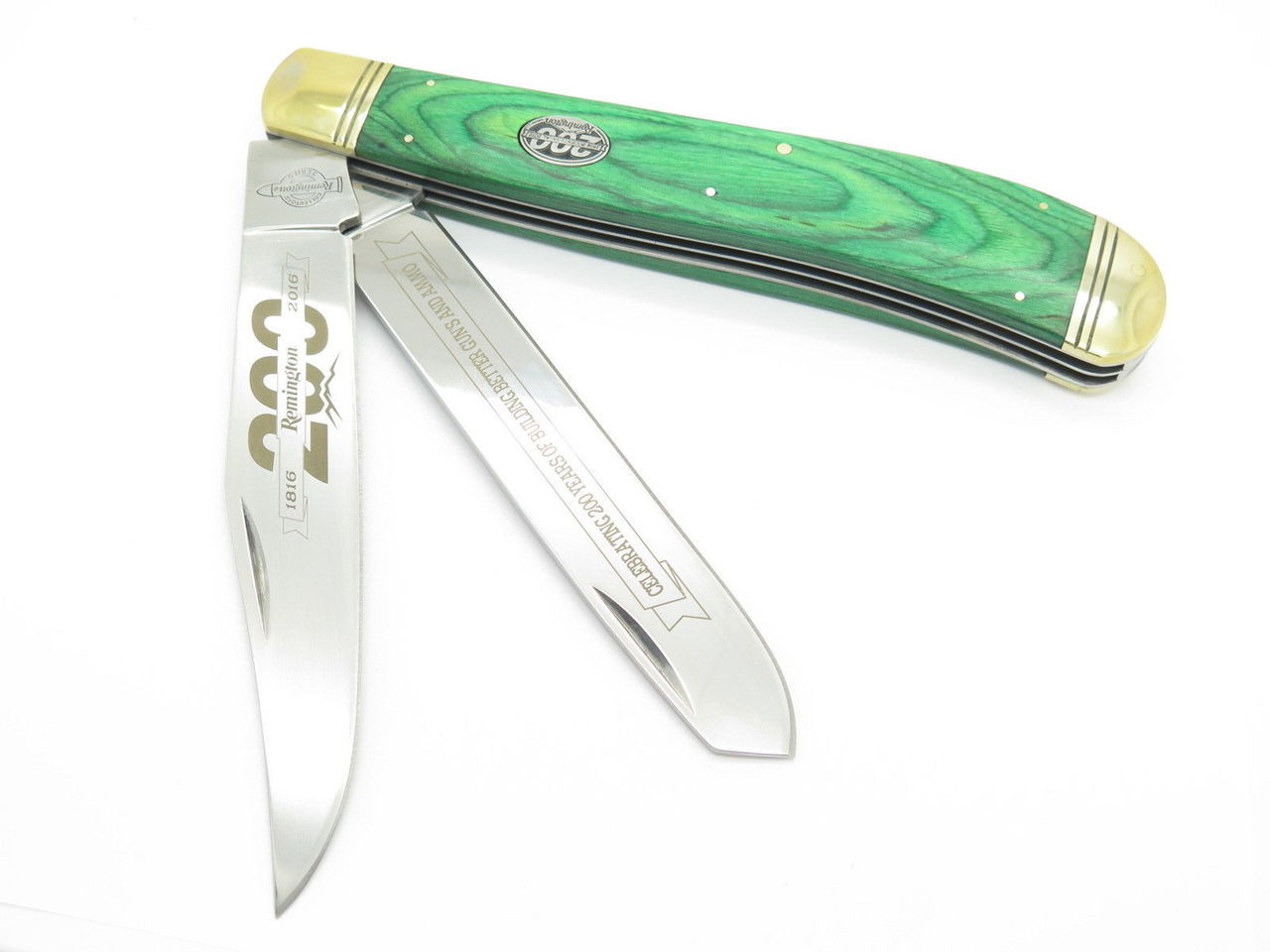 Remington R11917 Giant Trapper Folding Knife Green 200th