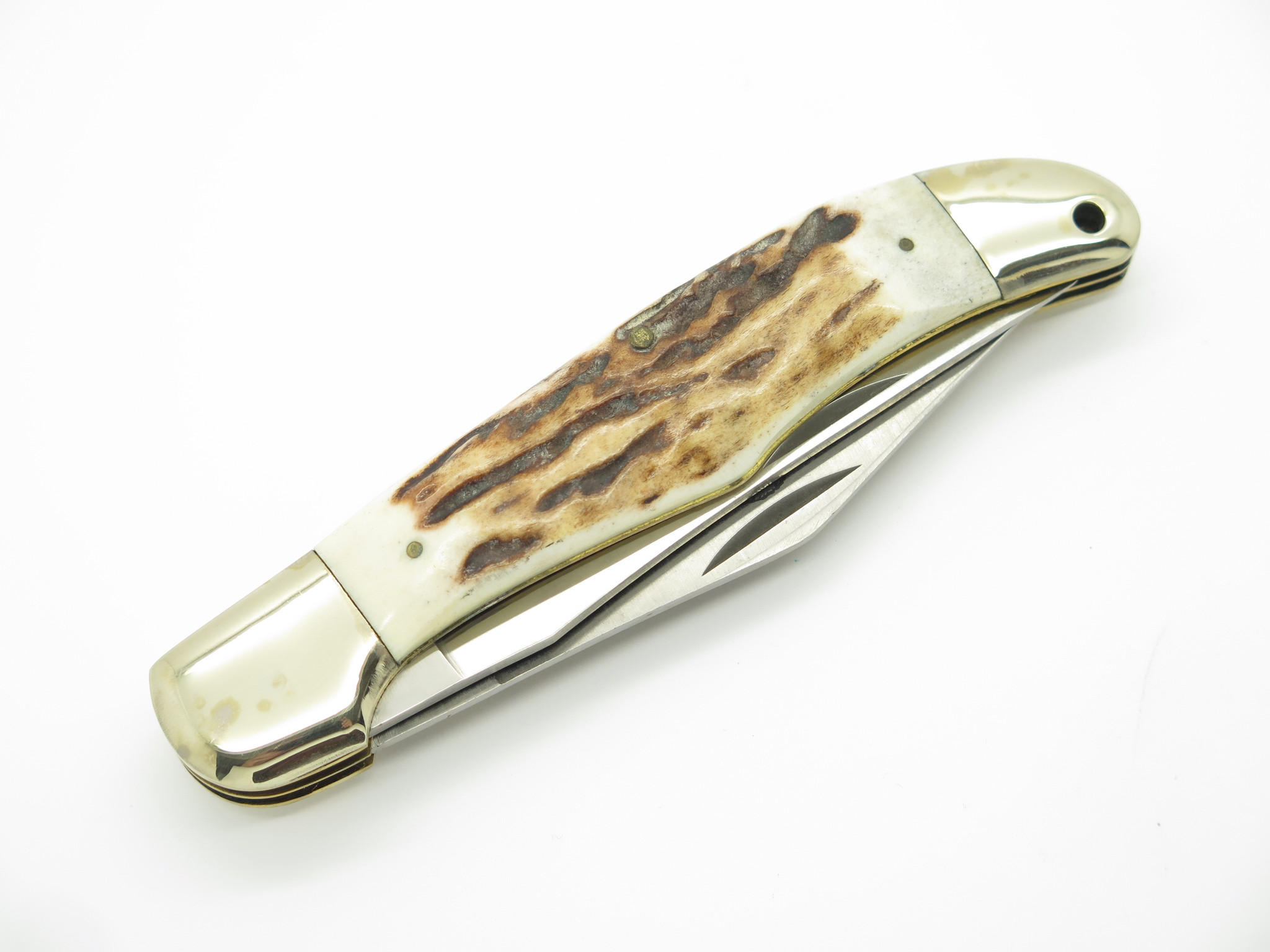 Vtg Parker Cut Co Seizo Imai Seki Japan Bear Large Stag Folding