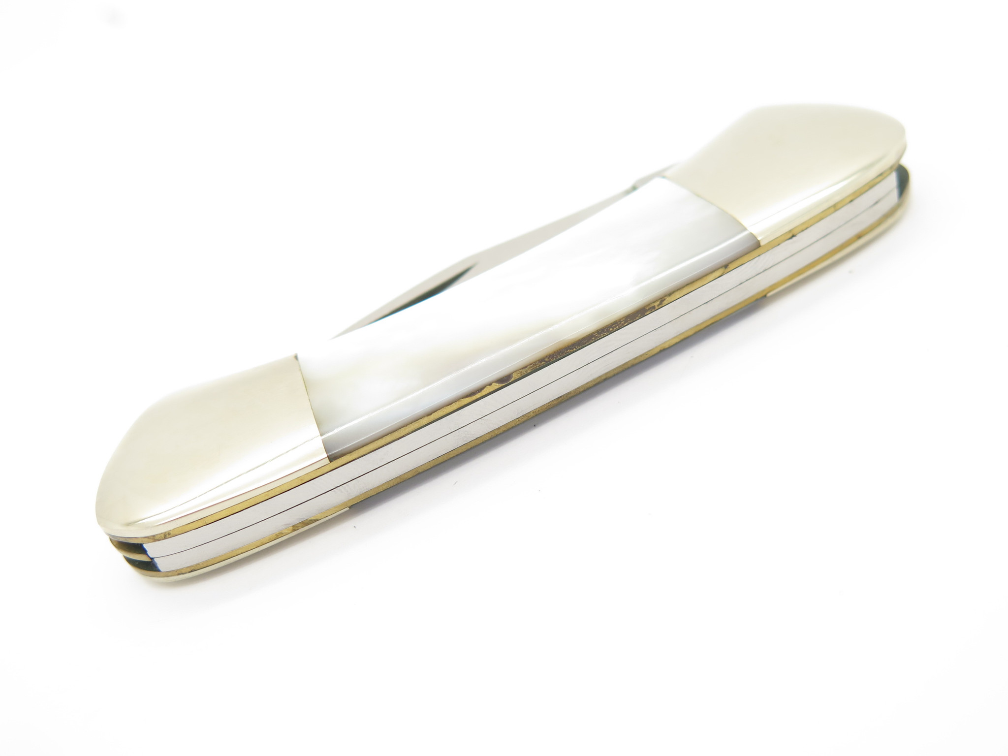 Vtg Parker Cut Co. Seizo Imai Seki Japan Mother of Pearl Stainless