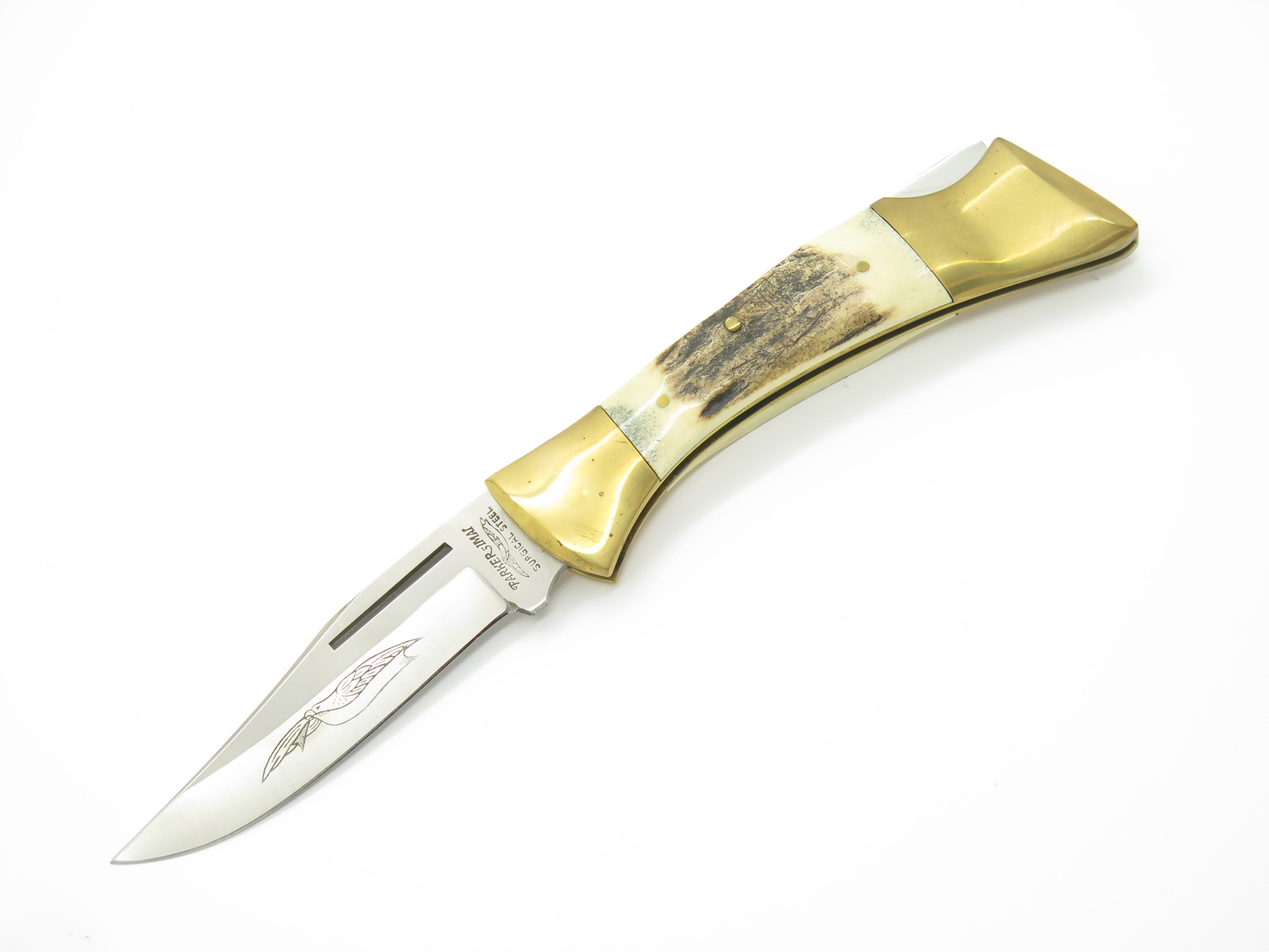 Vtg 1982-84 Parker Imai K-226 Seki Japan Stag Folding Hunter