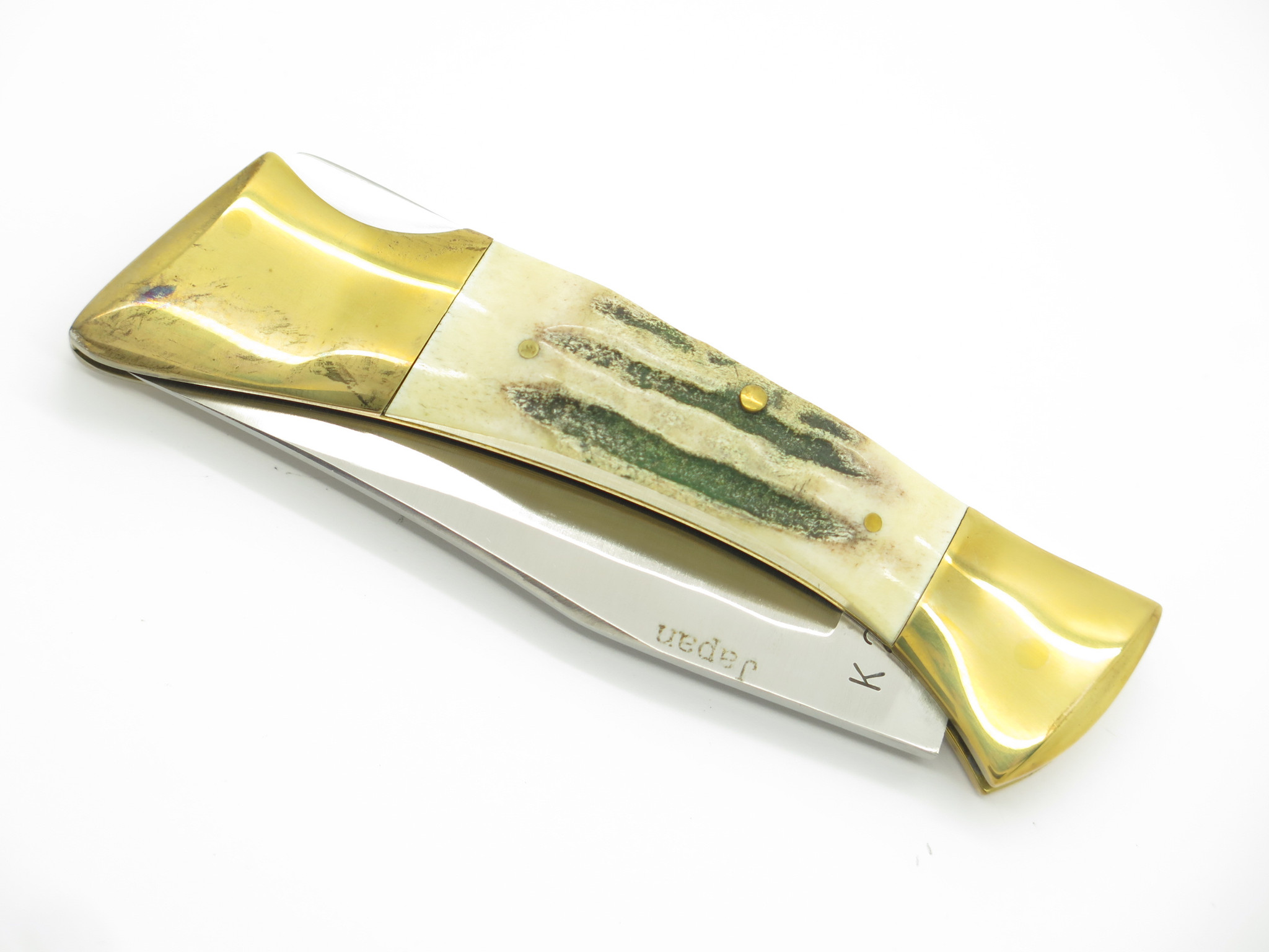 Vtg 1982-84 Parker Imai K-226 Seki Japan Stag Folding Hunter