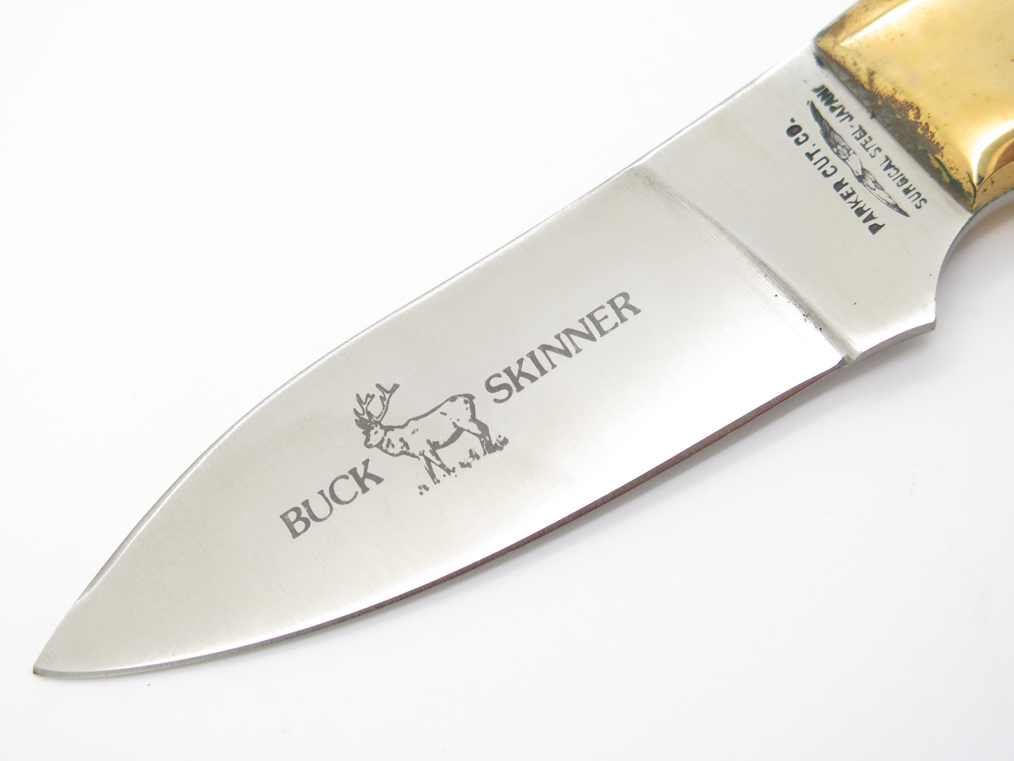 Vtg 1980s Parker Cut Co Tak Fukuta Seki Japan Skinner Fixed Blade 