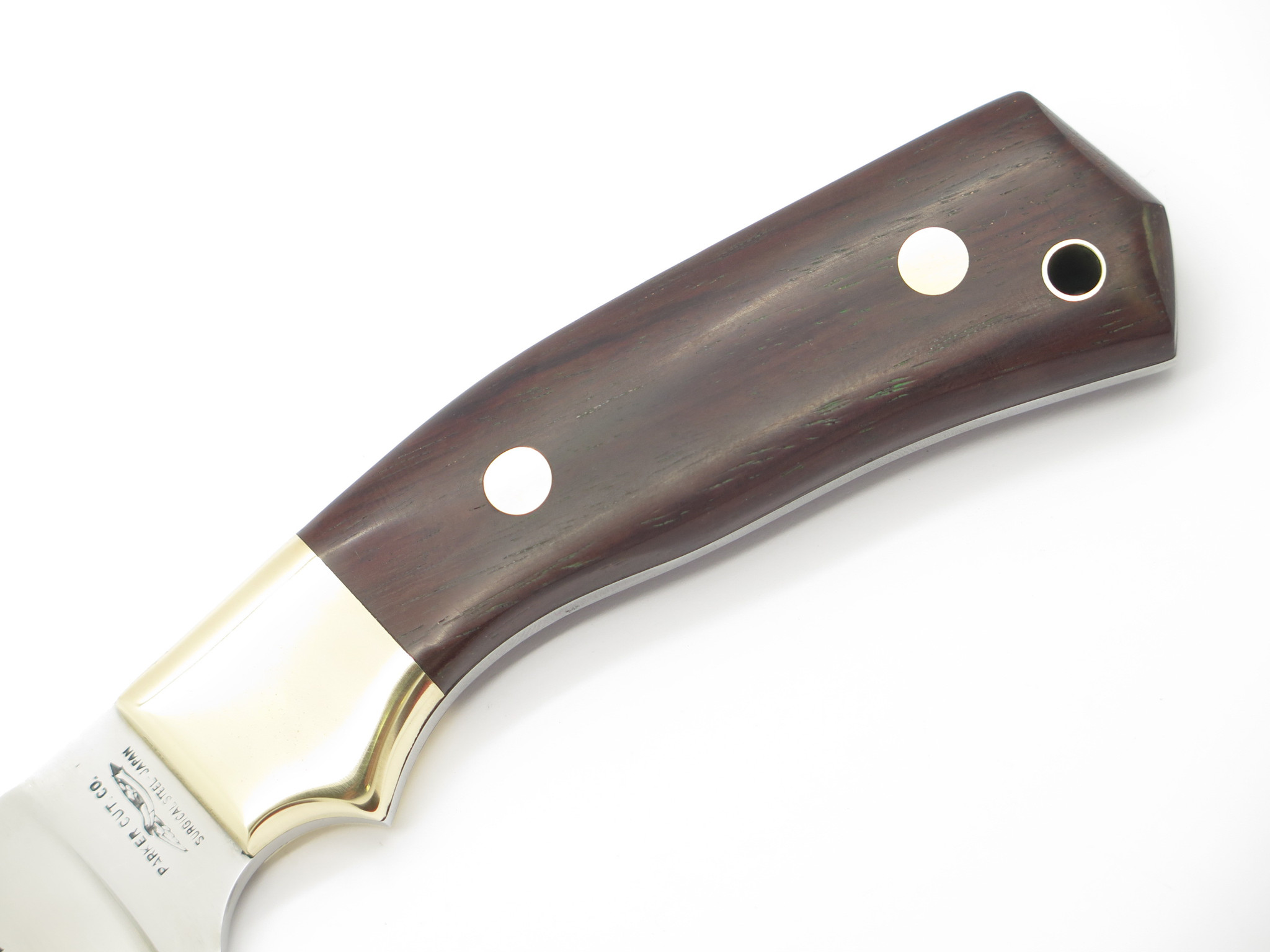 Vtg 1980s Parker Cut Co Tak Fukuta Seki Japan Rosewood Fixed Blade