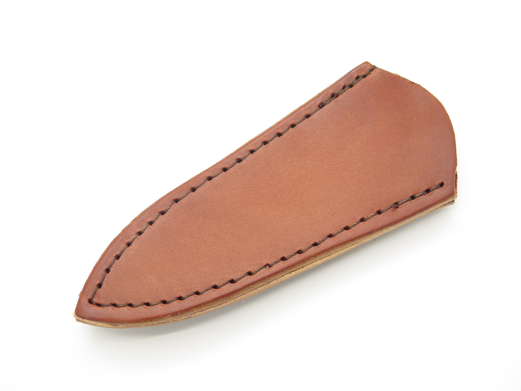 Custom USA Brown Leather Fixed 3 Blade Dagger Knife Boot Belt Clip Sheath  - ePrague, LLC