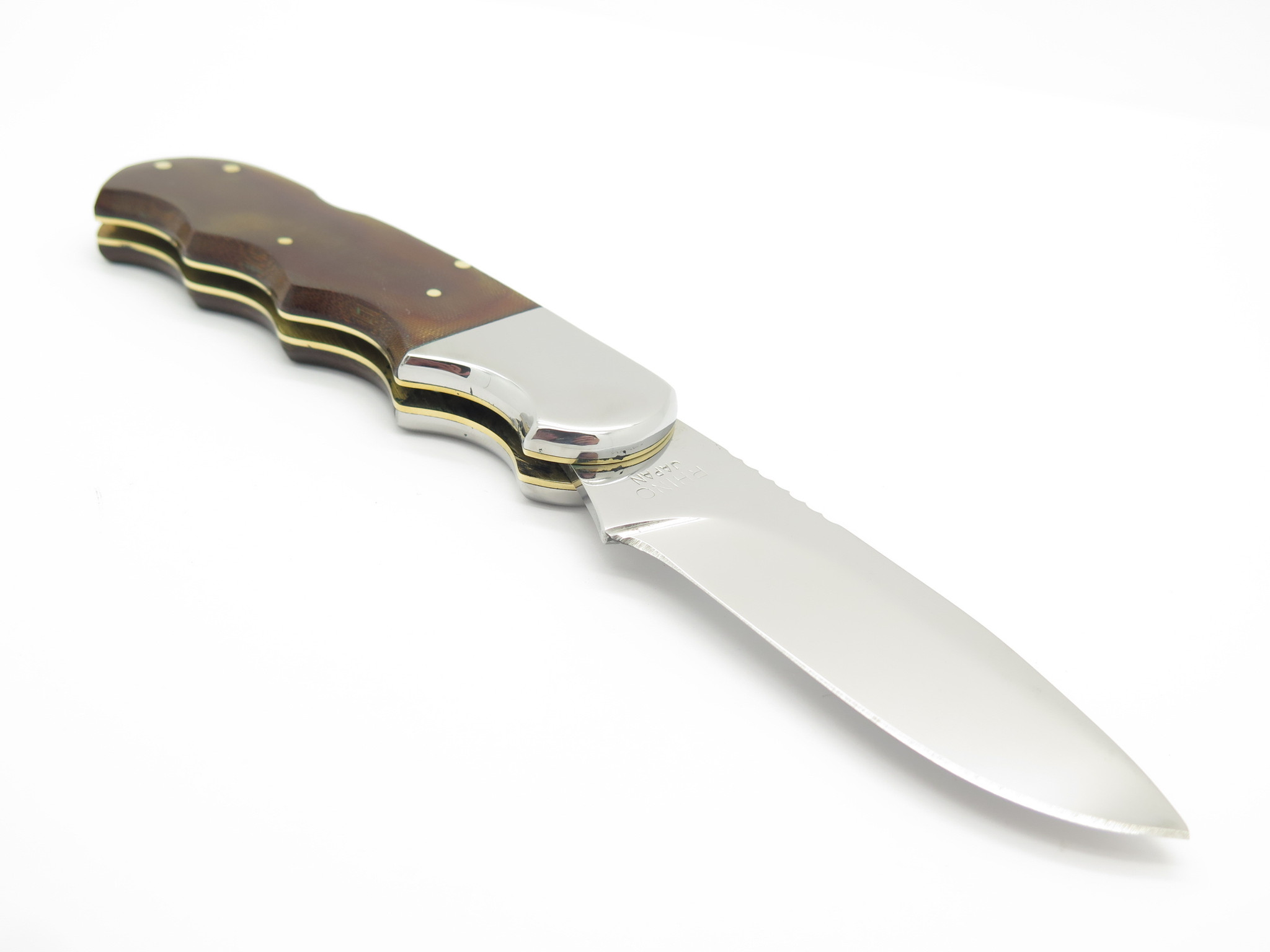 noki☆.。.:*・° Kiku XR - Natural Linen Micarta | Outdoor Use Folding Knife