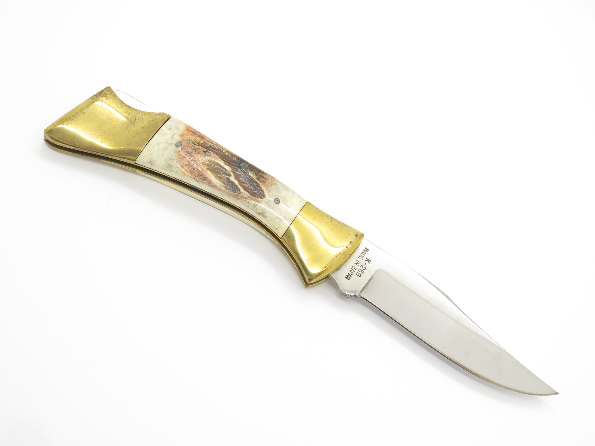 Vtg 1982-84 Parker Imai Eagle K266 Seki Japan Stag Folding Hunter