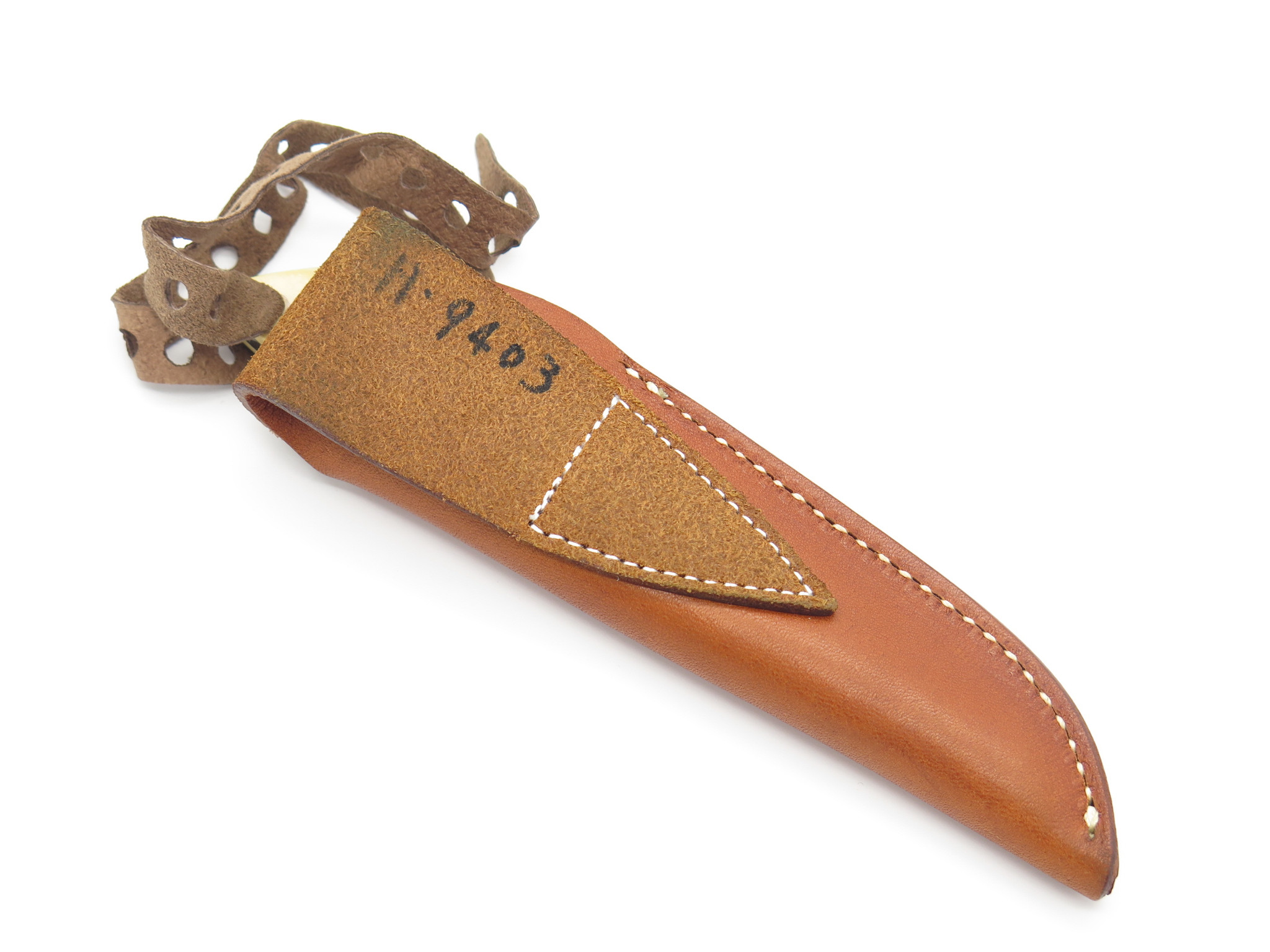 Vtg C. Schlieper Eye Traveller Micarta Small Stainless Fixed Blade