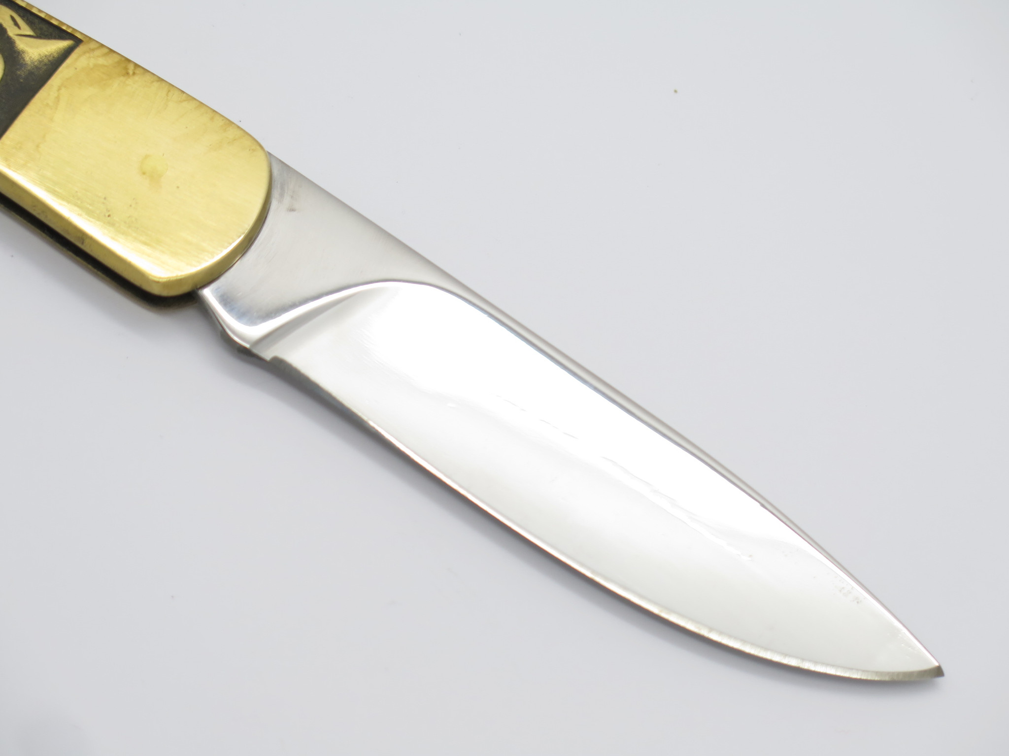 Vtg Elk Premier Imai Seki Japan Brass Animal 4.75