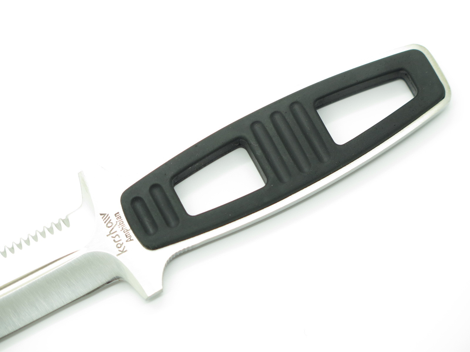 Vtg 1980s Kershaw 1006 Amphibian Hattori Seki Japan Fixed Blade