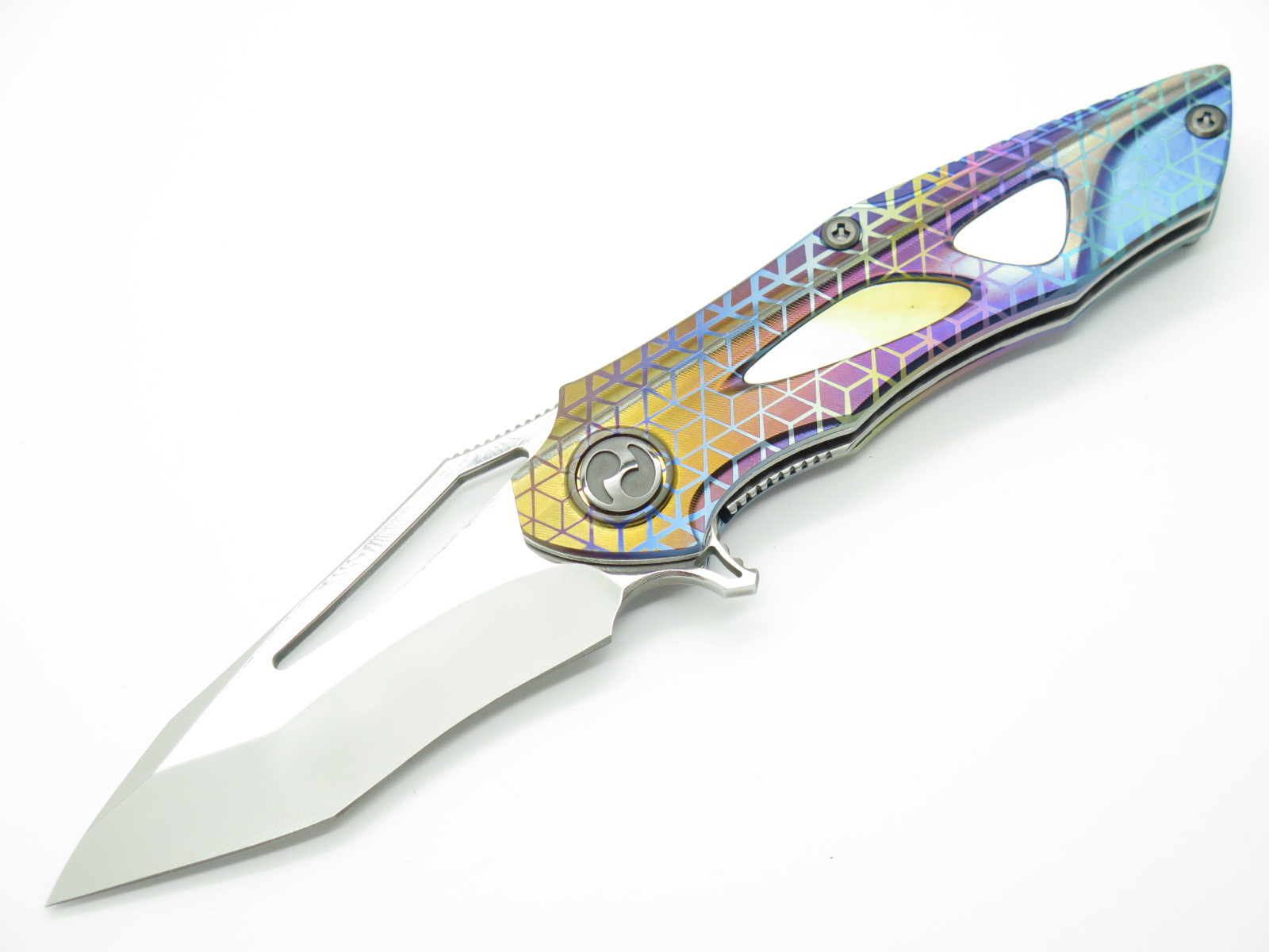 Dew Hara Seki Japan Custom 1/1 Noah Damascus Tanto Flipper Folding