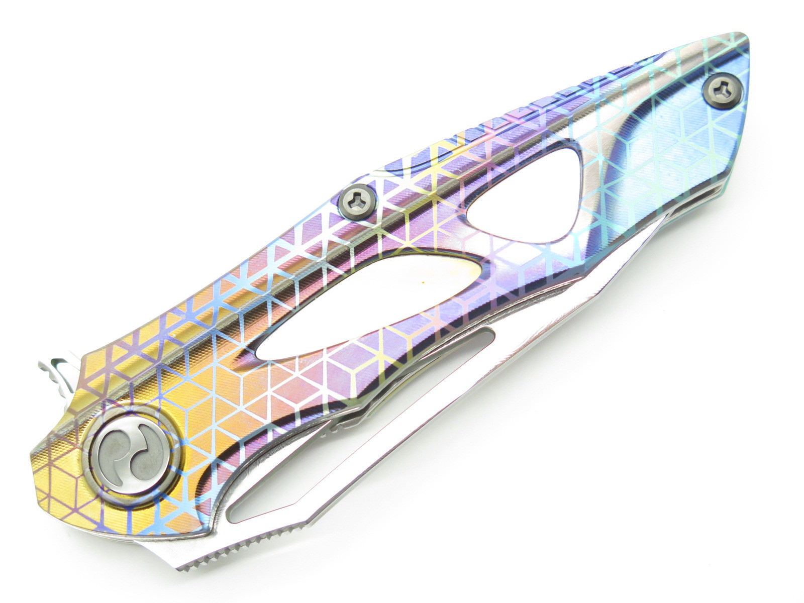 Dew Hara Seki Japan Custom 1/1 Noah Damascus Tanto Flipper Folding