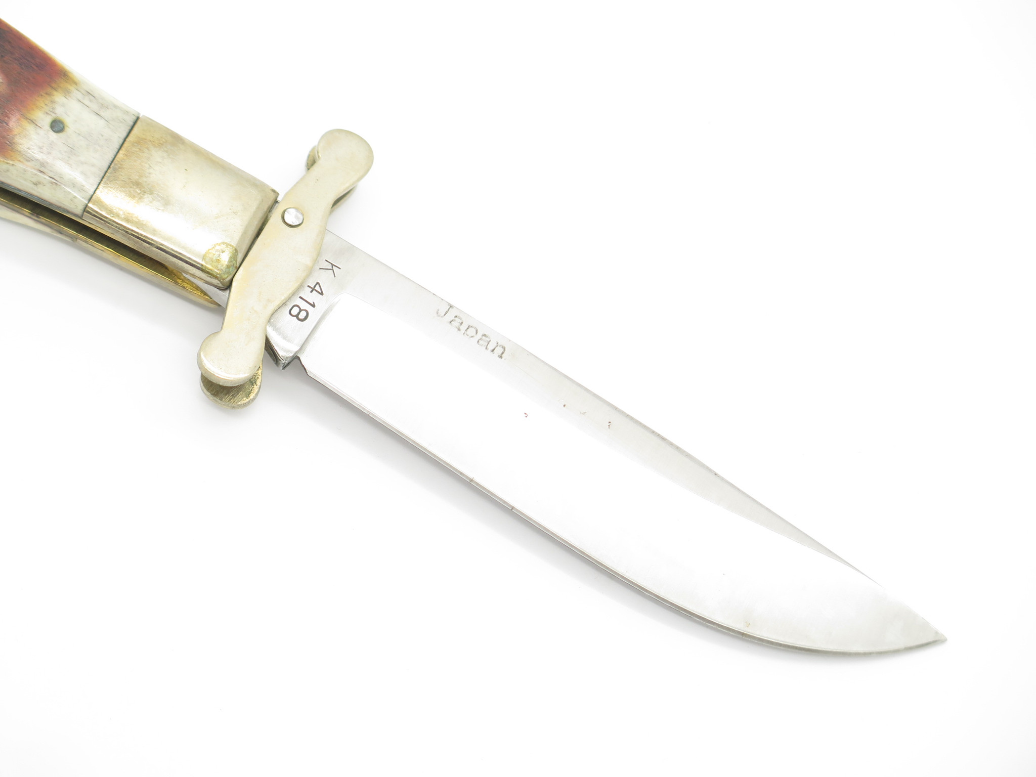 Vtg 1982-85 Parker & Son K418 Seki Japan Stag Folding Safety