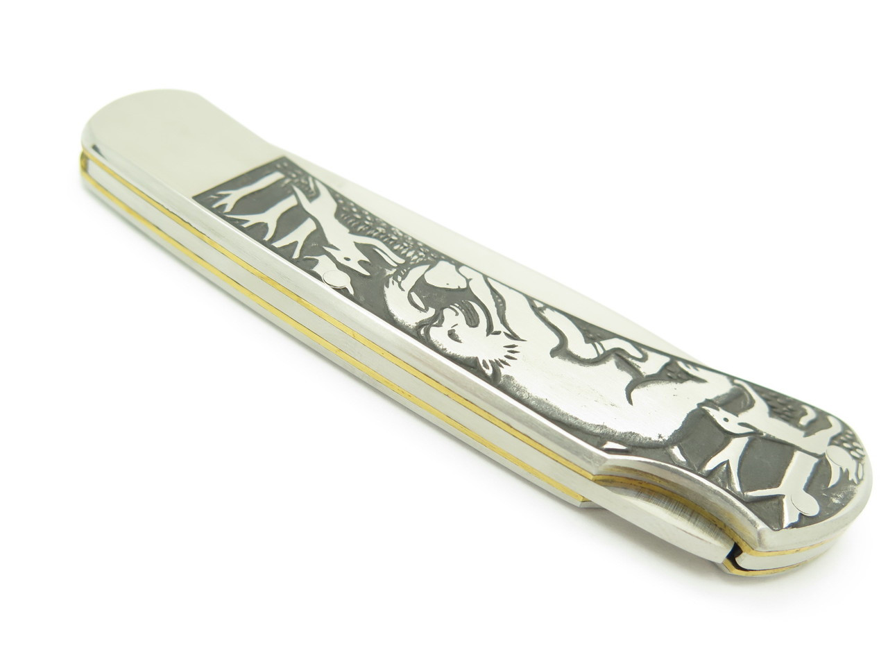 NOS Gutmann Explorer 11-352 Seki Japan Animal Stainless Lockback