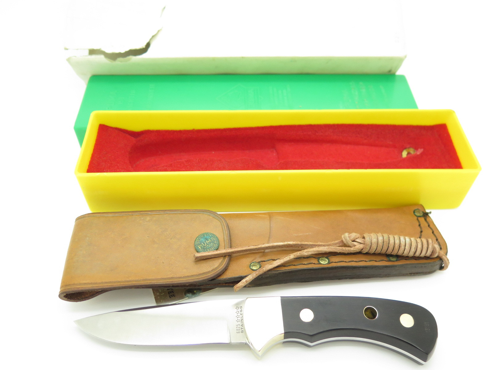 Vtg 1981 Puma 6025 Nicker Solingen Germany Fixed Blade Hunting