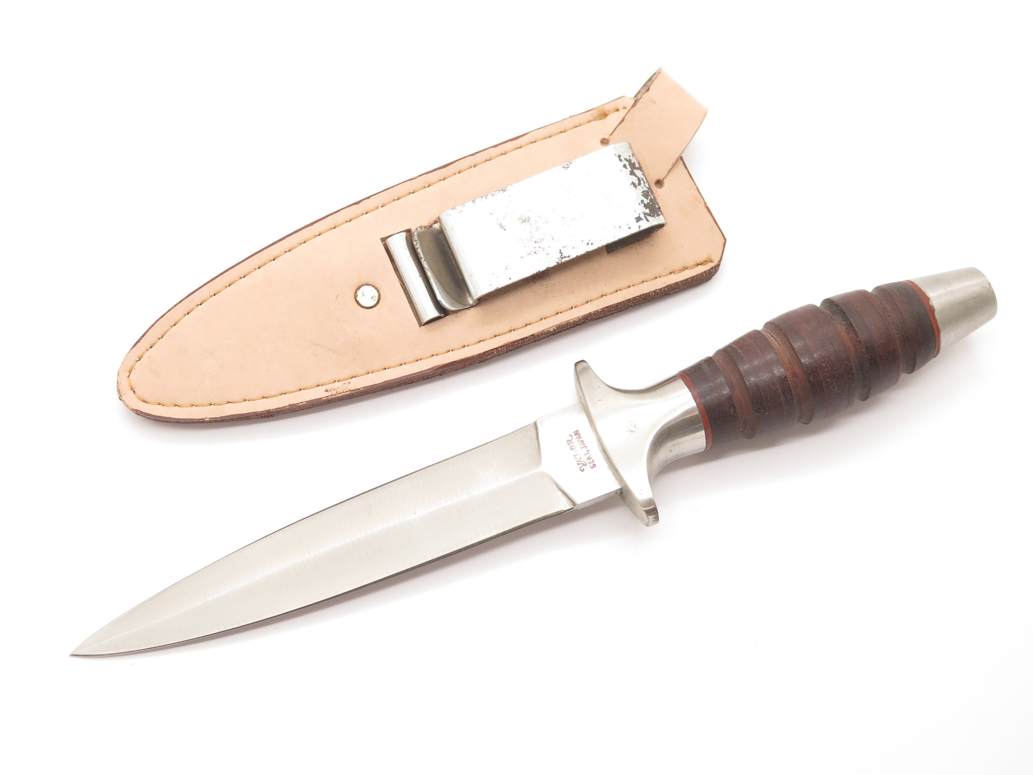 Vtg Valor Miami Seki Japan 407 Short Commando Fixed Blade