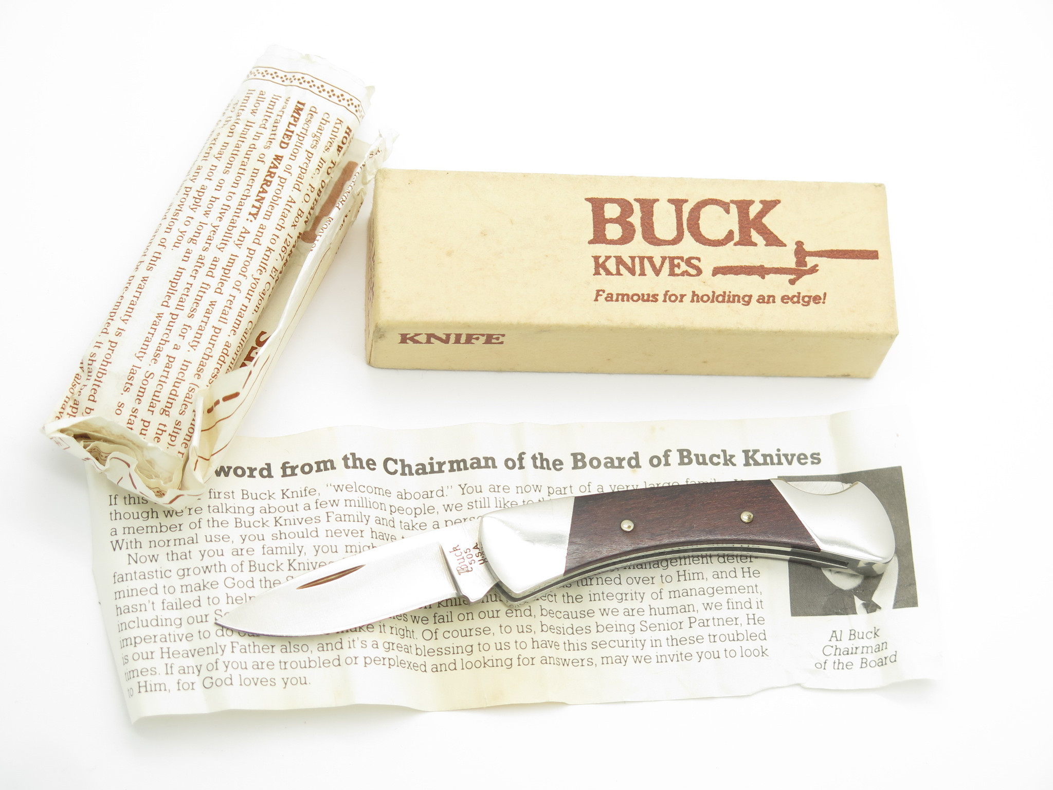 レトロビンテージナイフ buck 505 705 ウッドハンドル ナイフ 【公式通販】