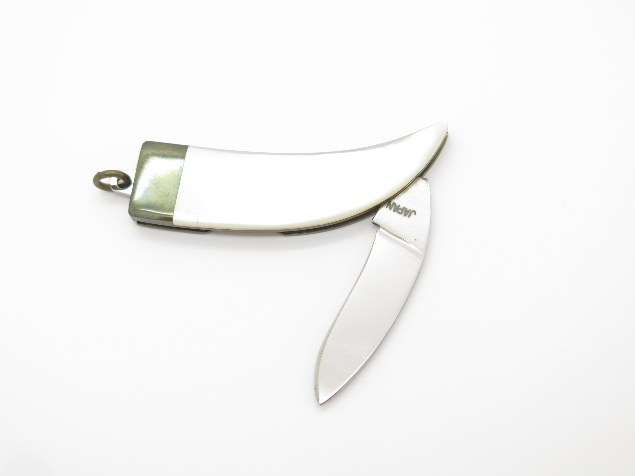 Vtg Parker Bearclaw Seki Japan Mini Jewelry MOP Folding Keychain