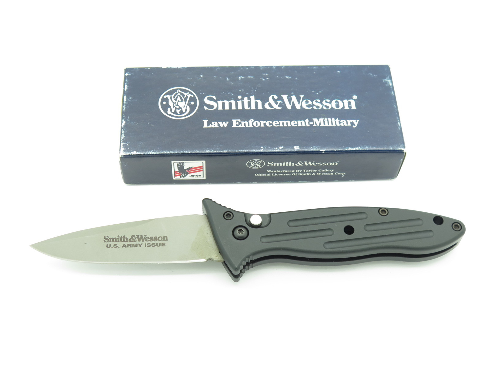 Vintage C 1990s Smith Wesson Usa Sw 1250 Army Issue Auto Folding Automatic Switch Blade Knife Eprague Llc