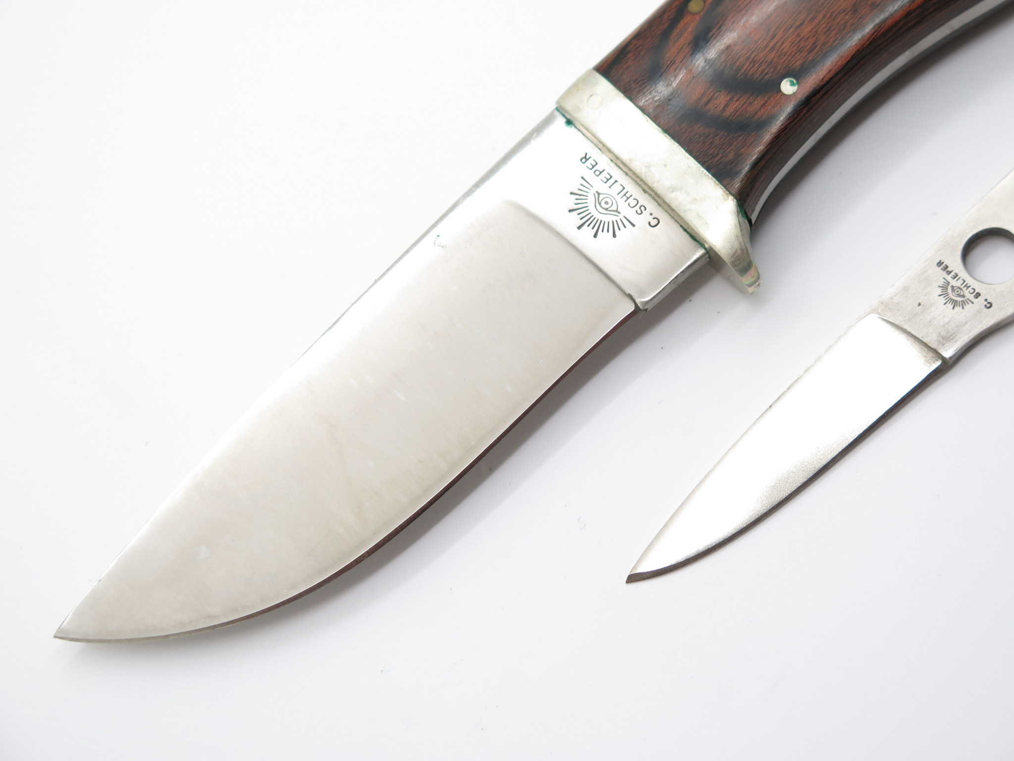 Vtg C Schlieper German Eye Brand Twin Set Stainless Fixed Blade Hunting  Knife - ePrague, LLC