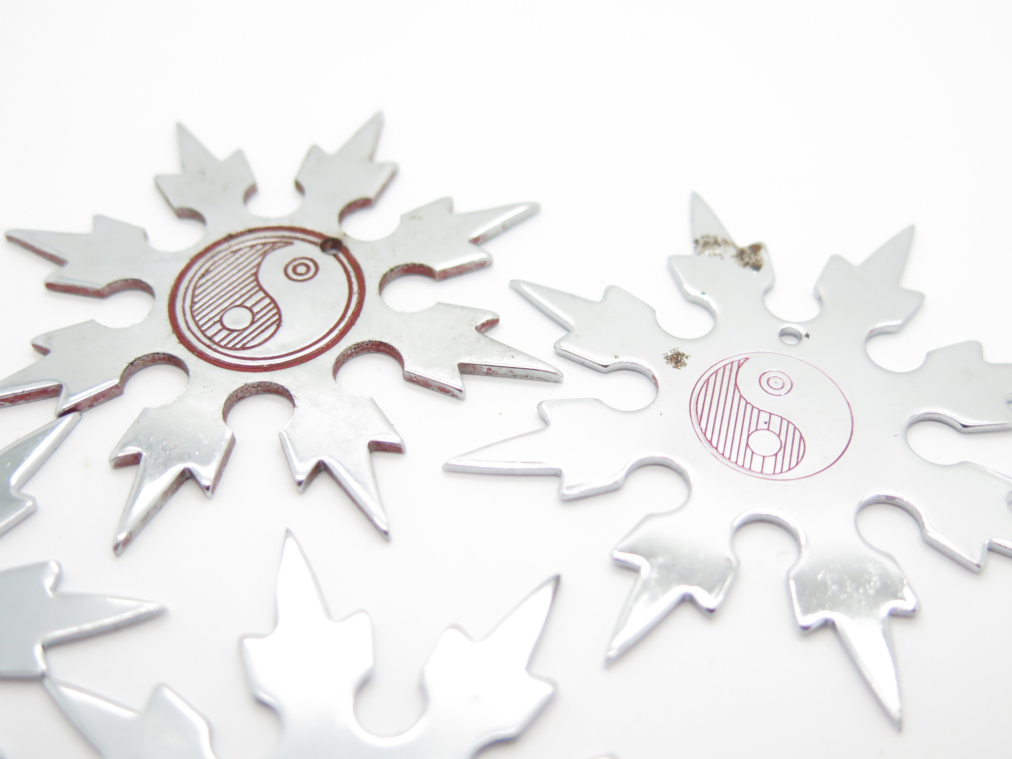 Lot of 4 Vintage 1980 Alan Lee Grandmaster Throwing Star Ninja