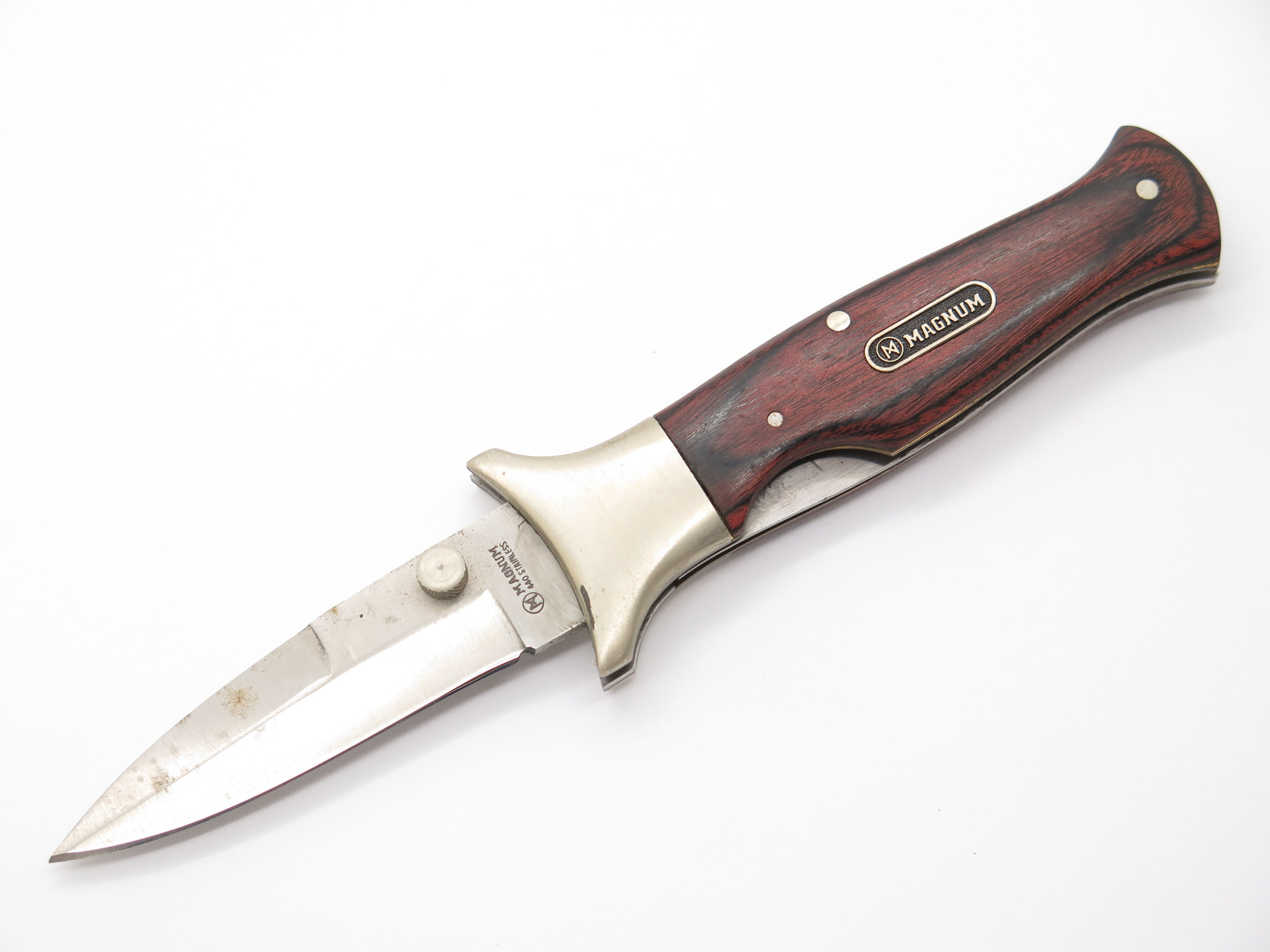 Vtg Boker Magnum Seki Japan Folding Boot Linerlock Hunter Pocket