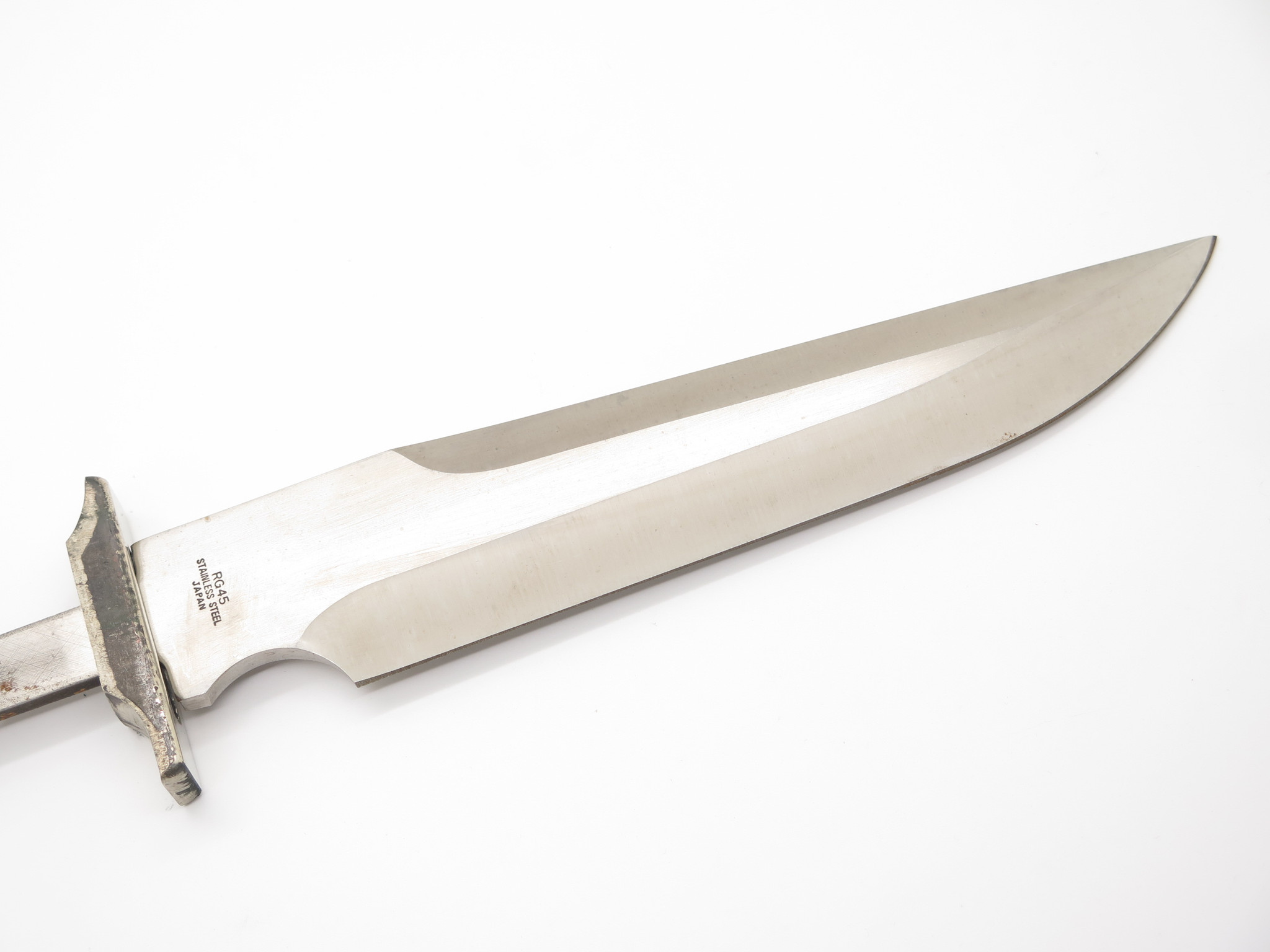 Vtg Rigid RG-45 Seki Japan Tak Fukuta Fixed Knife Making Bowie 7.5