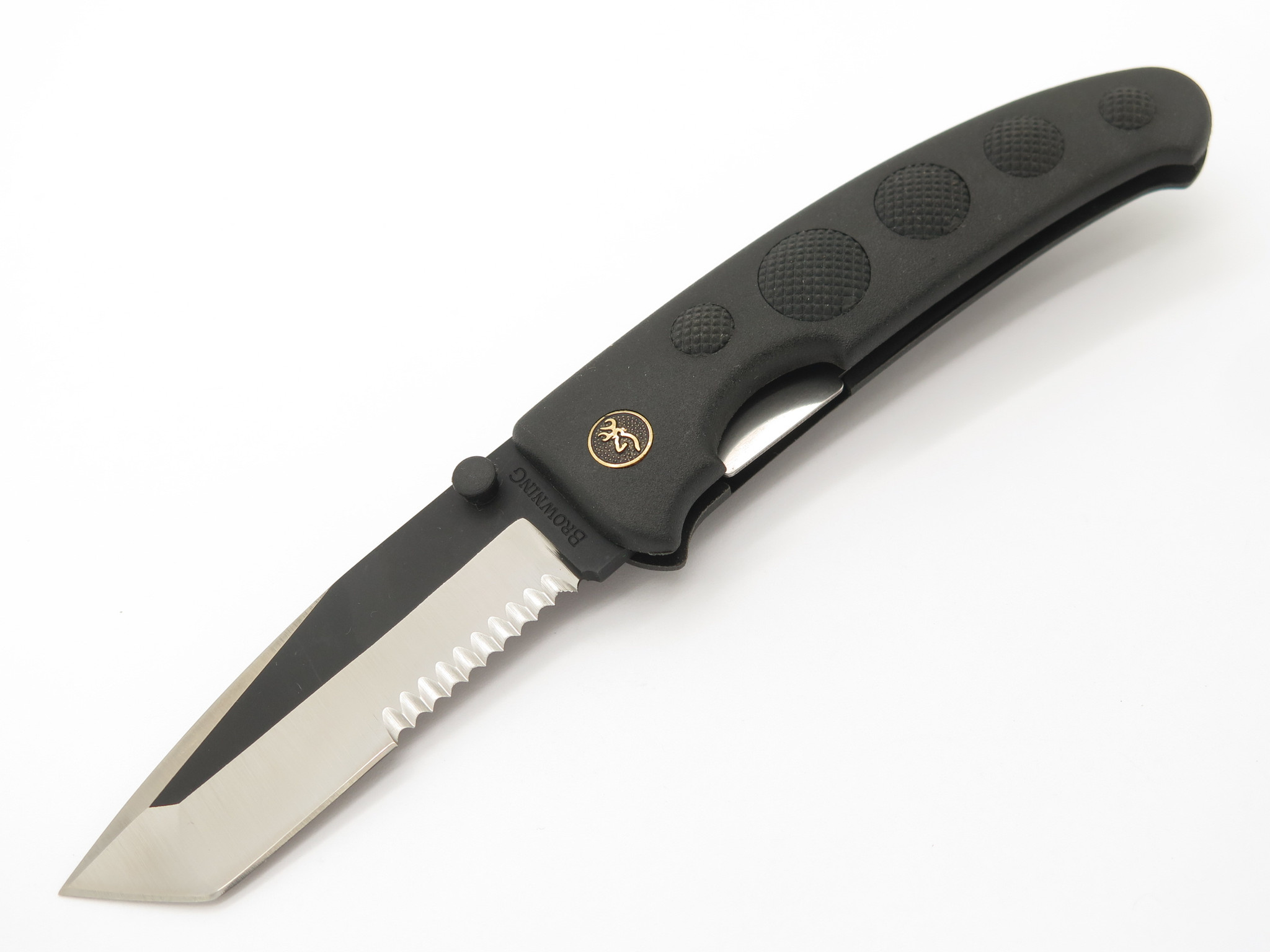 Vtg Browning 606 Barracuda Hiro Seki Japan M. Tanto Folding Hunter