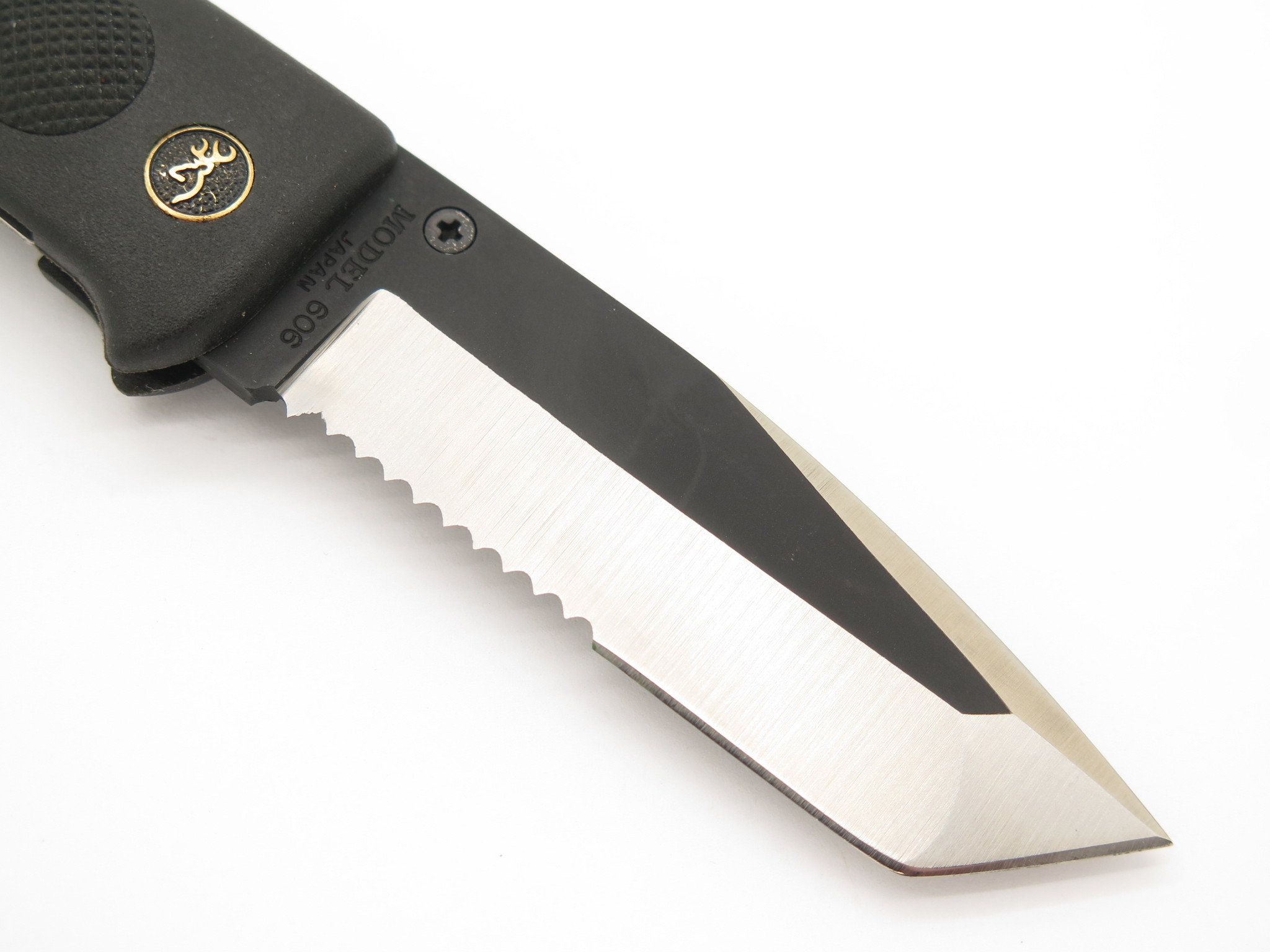 Vtg Browning 606 Barracuda Hiro Seki Japan M. Tanto Folding Hunter