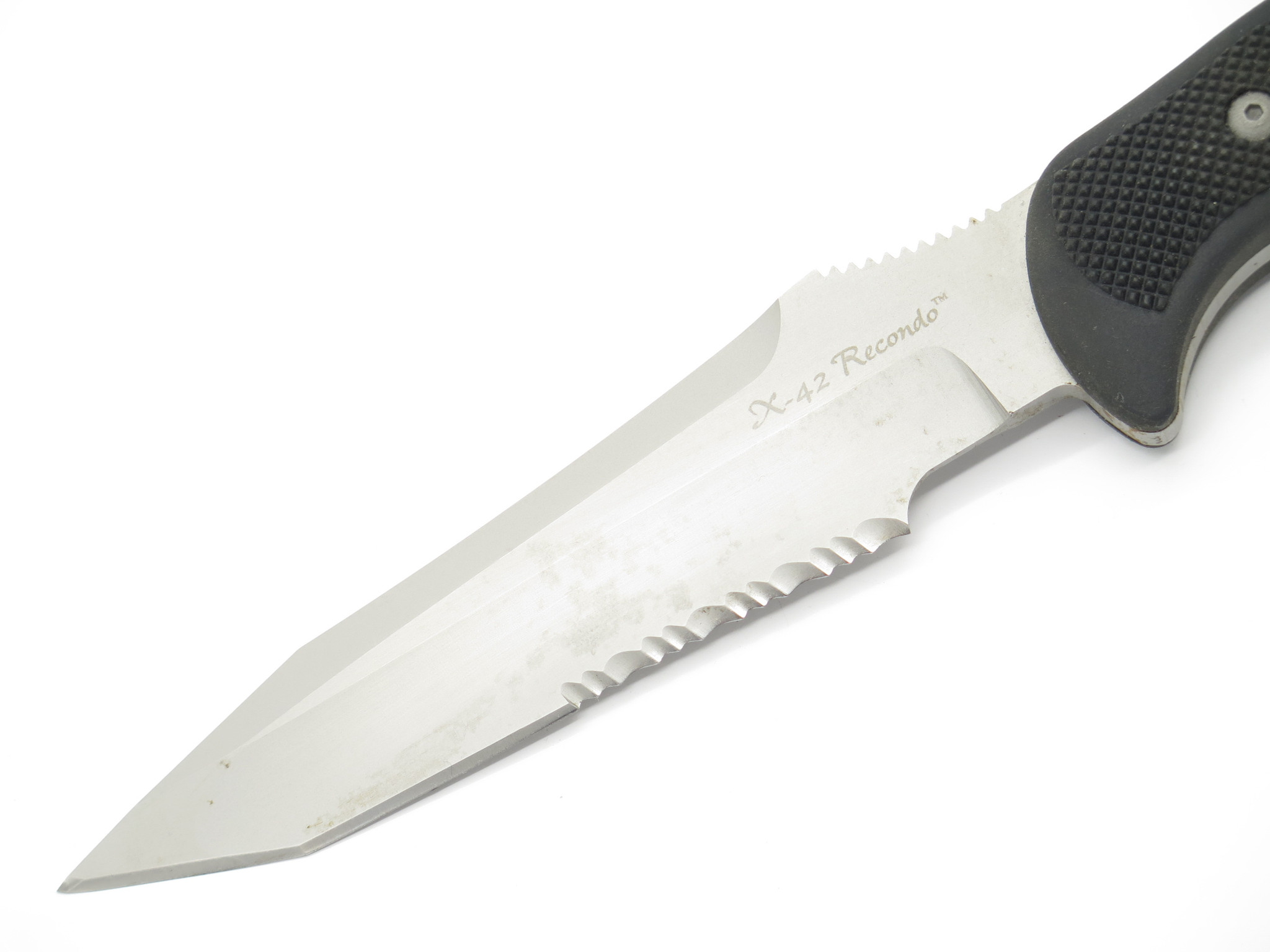 Vtg SOG X-42 Recondo BG-42 Fixed Blade Tanto Combat Knife & Sheath