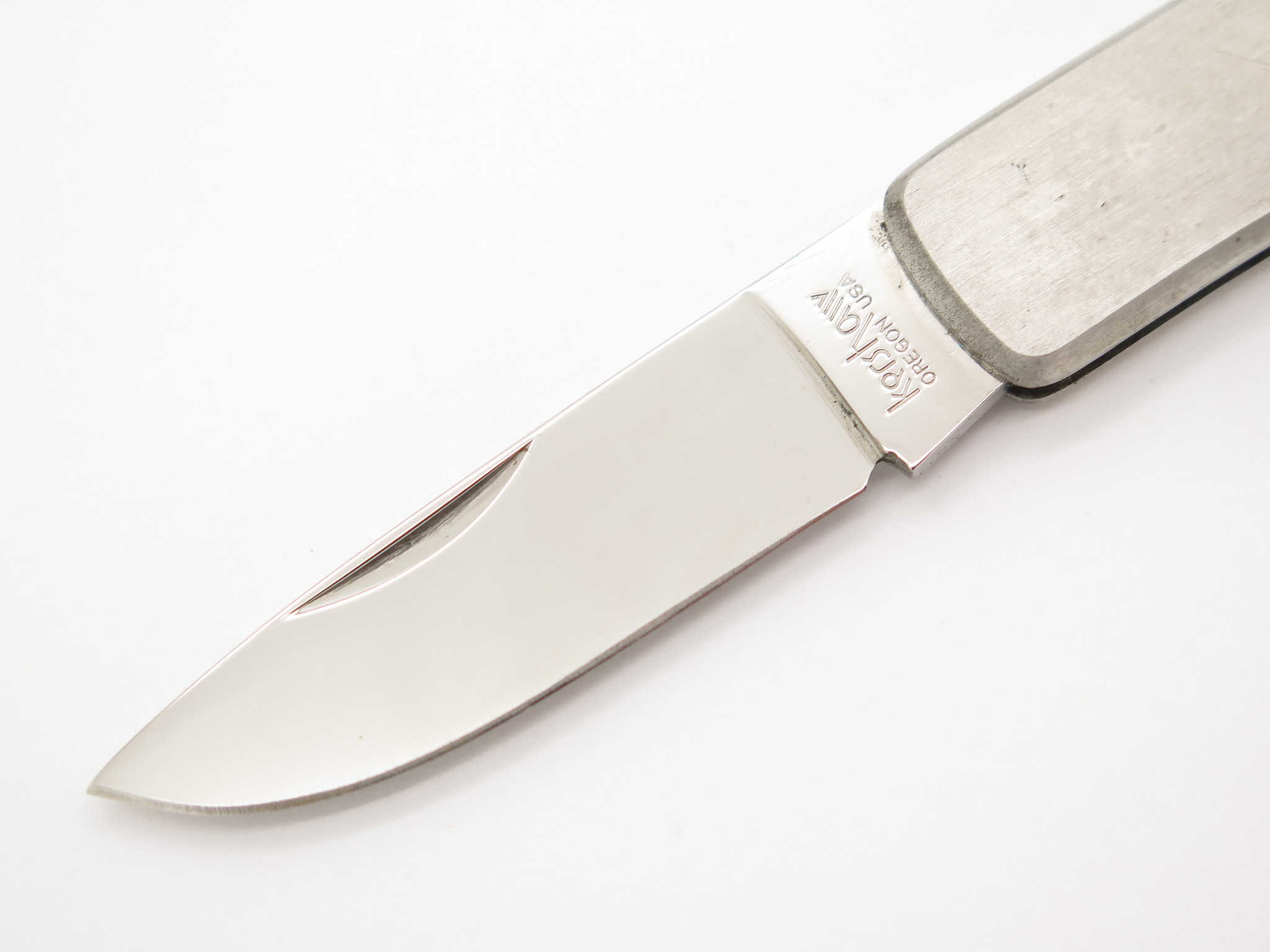Vtg Kershaw Kai 5200 Seki Japan 3in Stainless Gent Folding