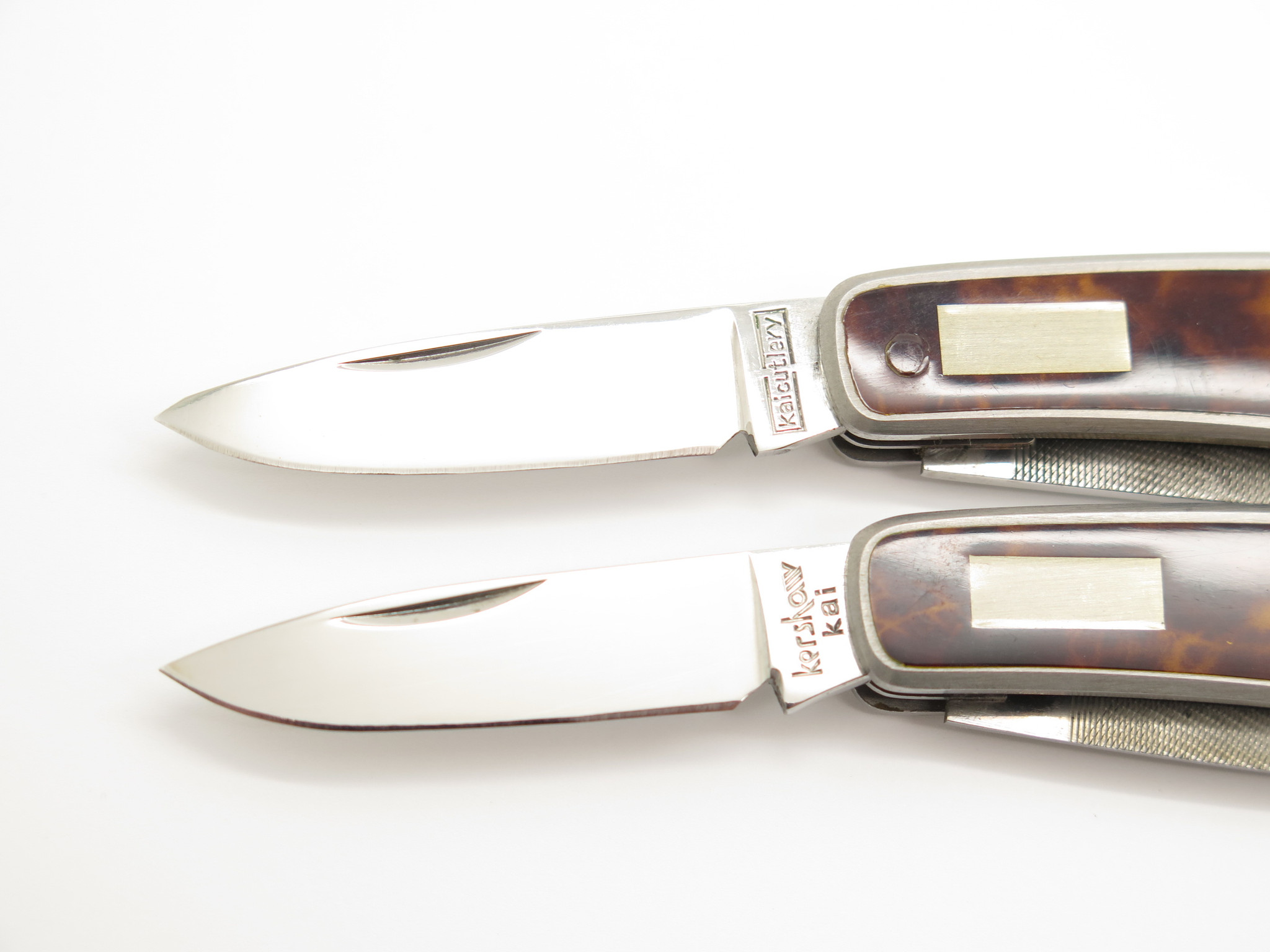 Vtg Kershaw Kai 5800 Seki Japan Gentleman Lacquer Bottle Folding
