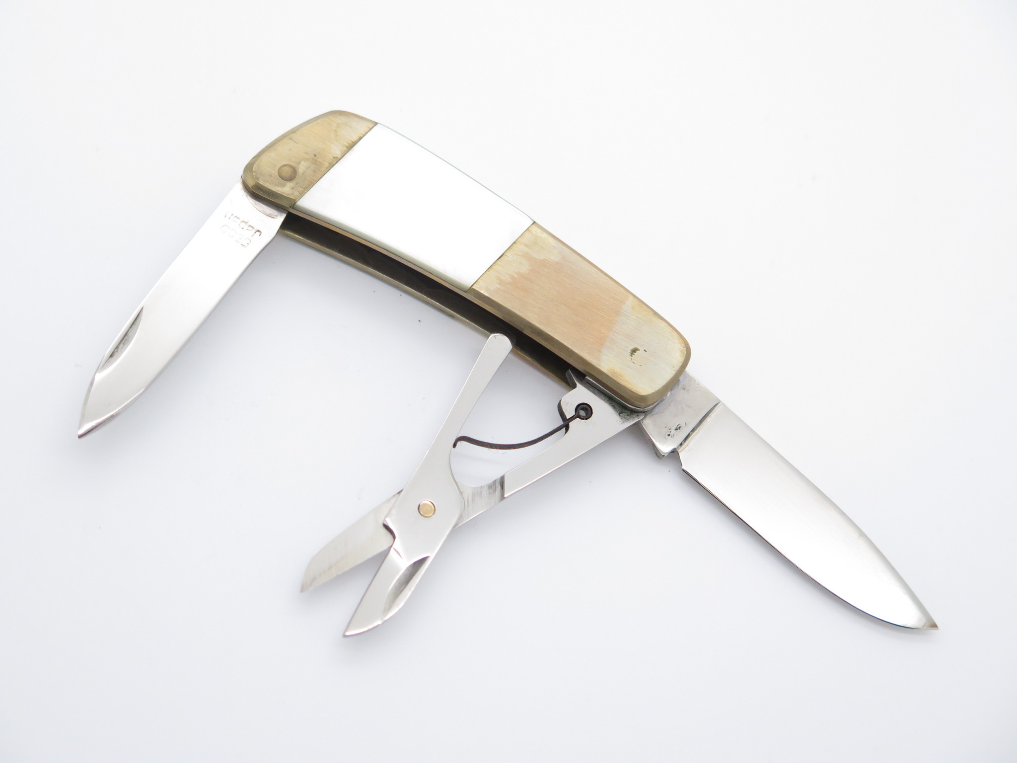 Vtg Kershaw Kai 5600 Seki Japan Gentleman Pearl 3 Blade