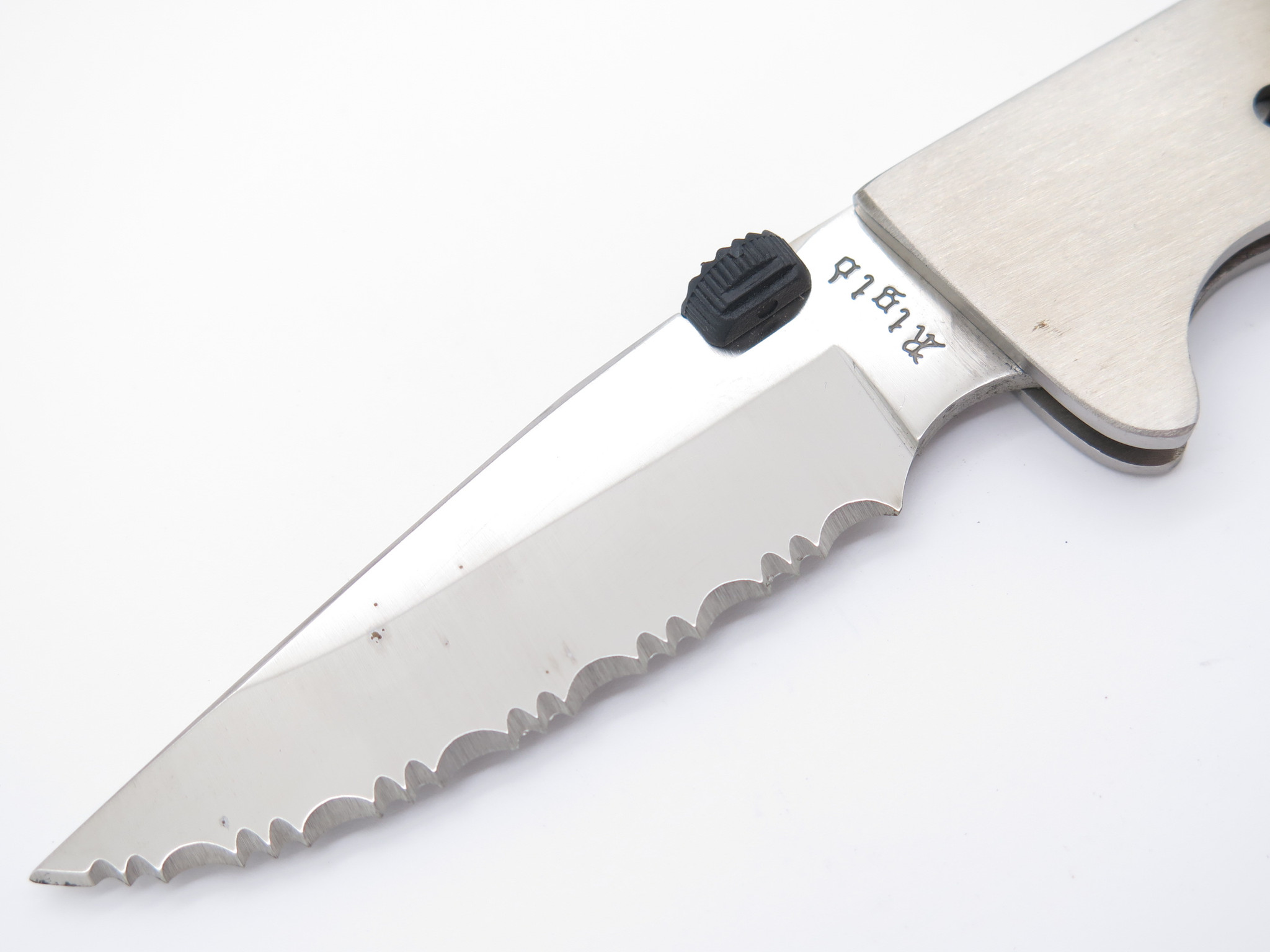 Vtg Rigid RG-24 Seki Japan Stainless Serrated Folding Lockback