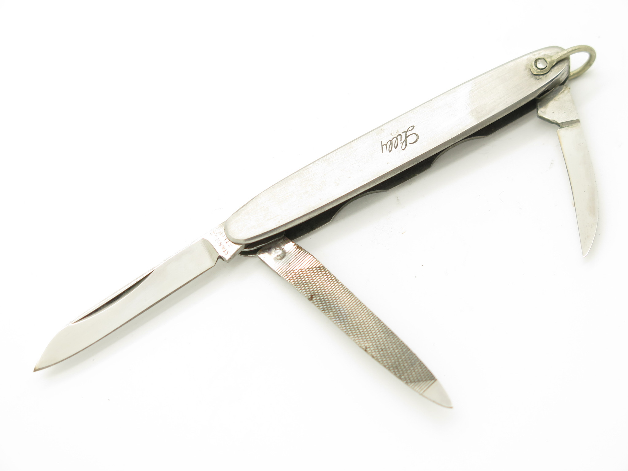 Vintage Lilly Rod of Asclepius Seki Japan 3 Blade Stainless