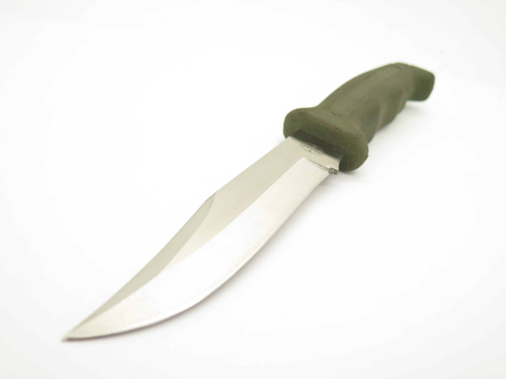 Vtg Tak Blade Fukuta Seki Japan Green Rubber AUS-8 Fixed