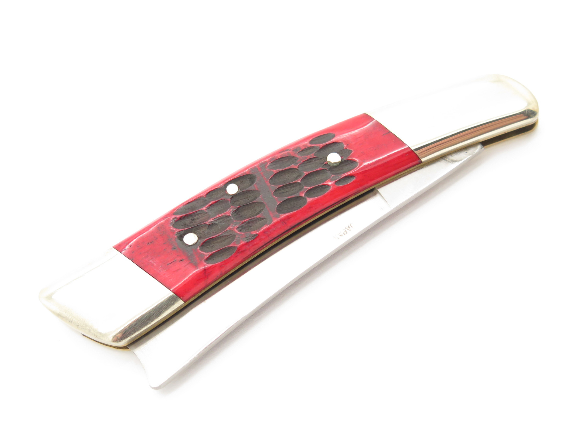 Vtg Frost Cutlery Seizo Imai Seki Japan Red Bone Razor Folding