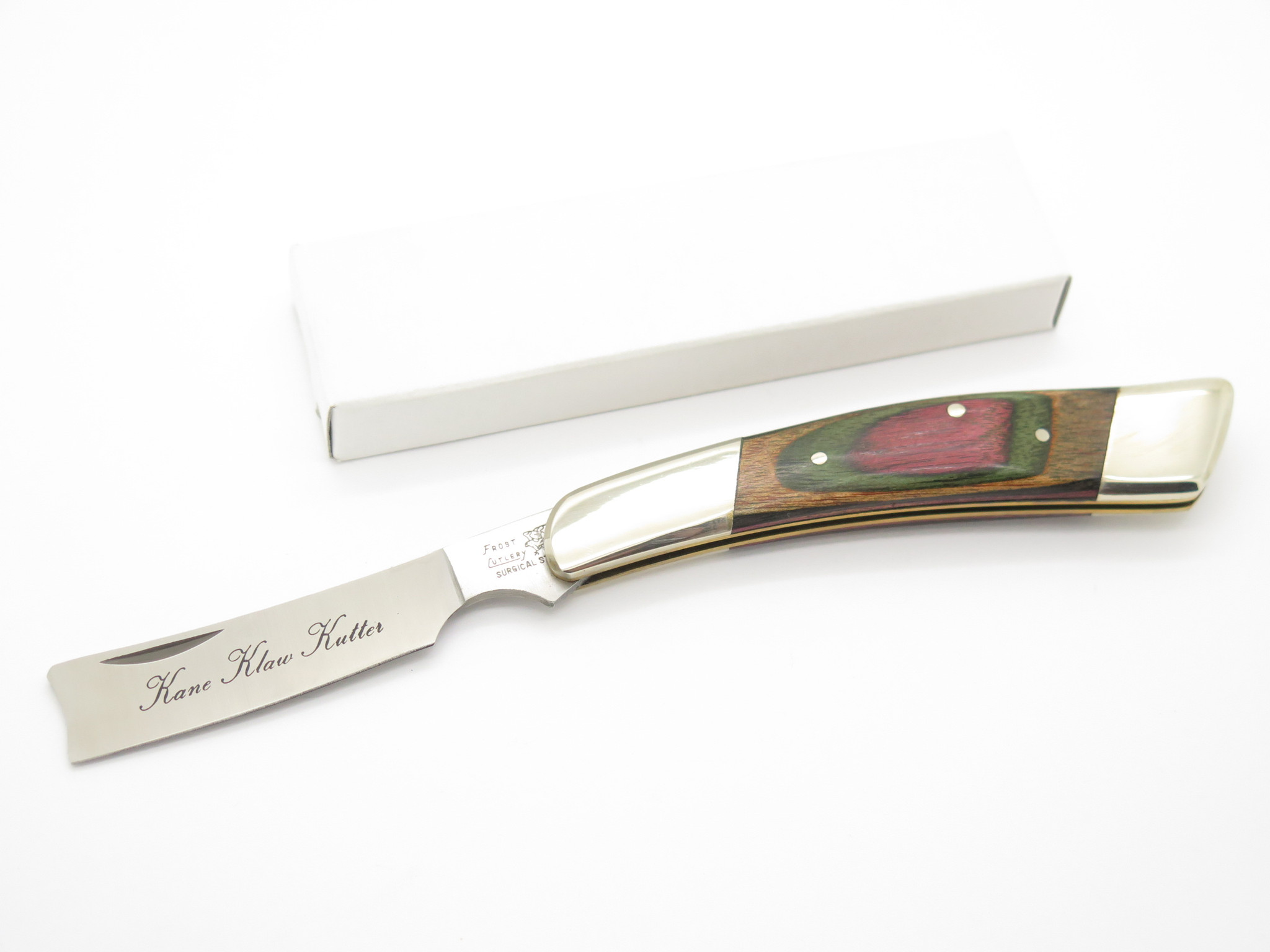 Vtg Frost Cutlery Seizo Imai Seki Japan Wood Handle Razor Folding