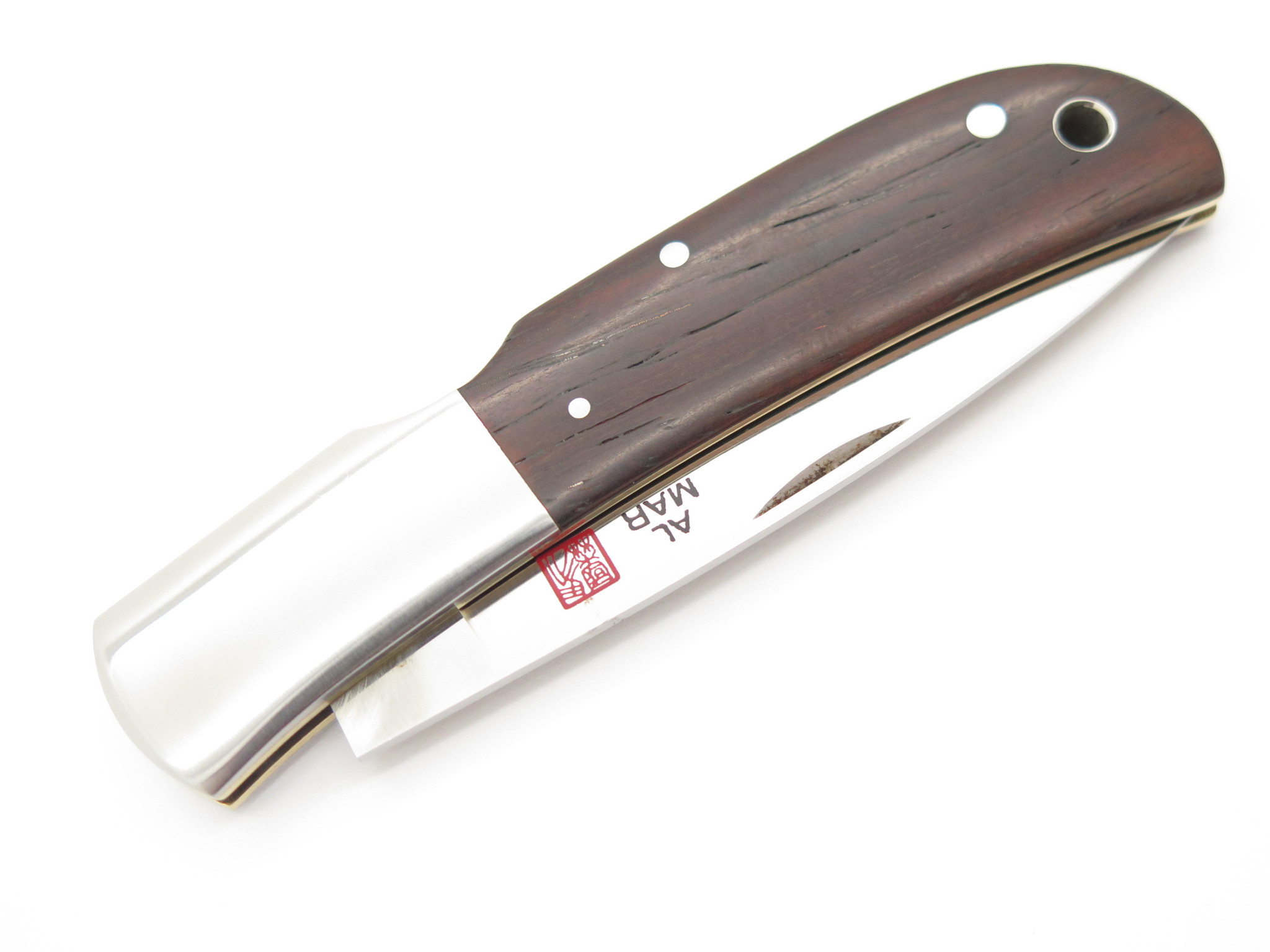 Vintage Al Mar Seki Japan Falcon Cocobolo AUS-8 Folding Lockback